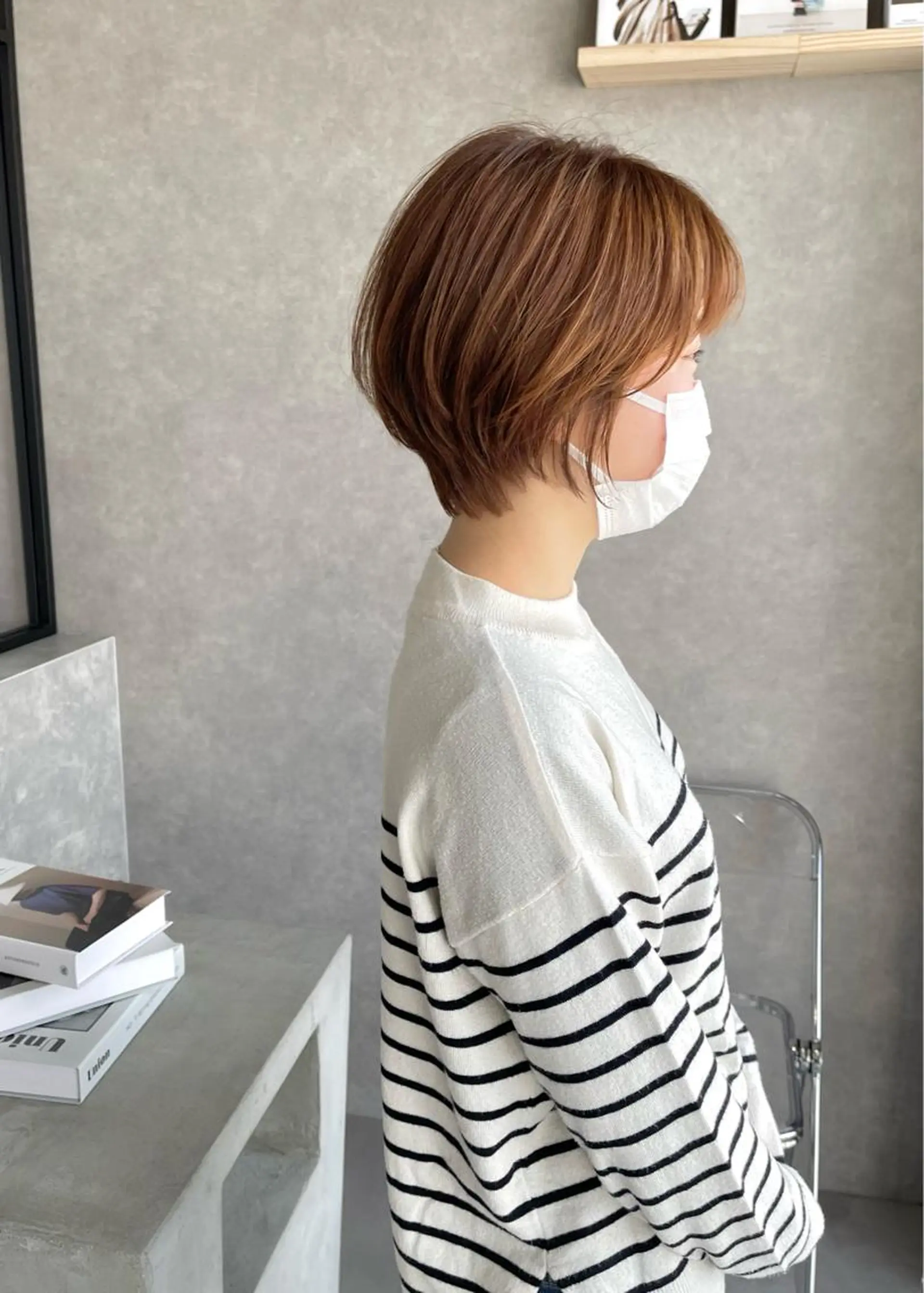 ショート カラー カット ヘアカラー トリートメント mood tatemachiのヘアスタイル