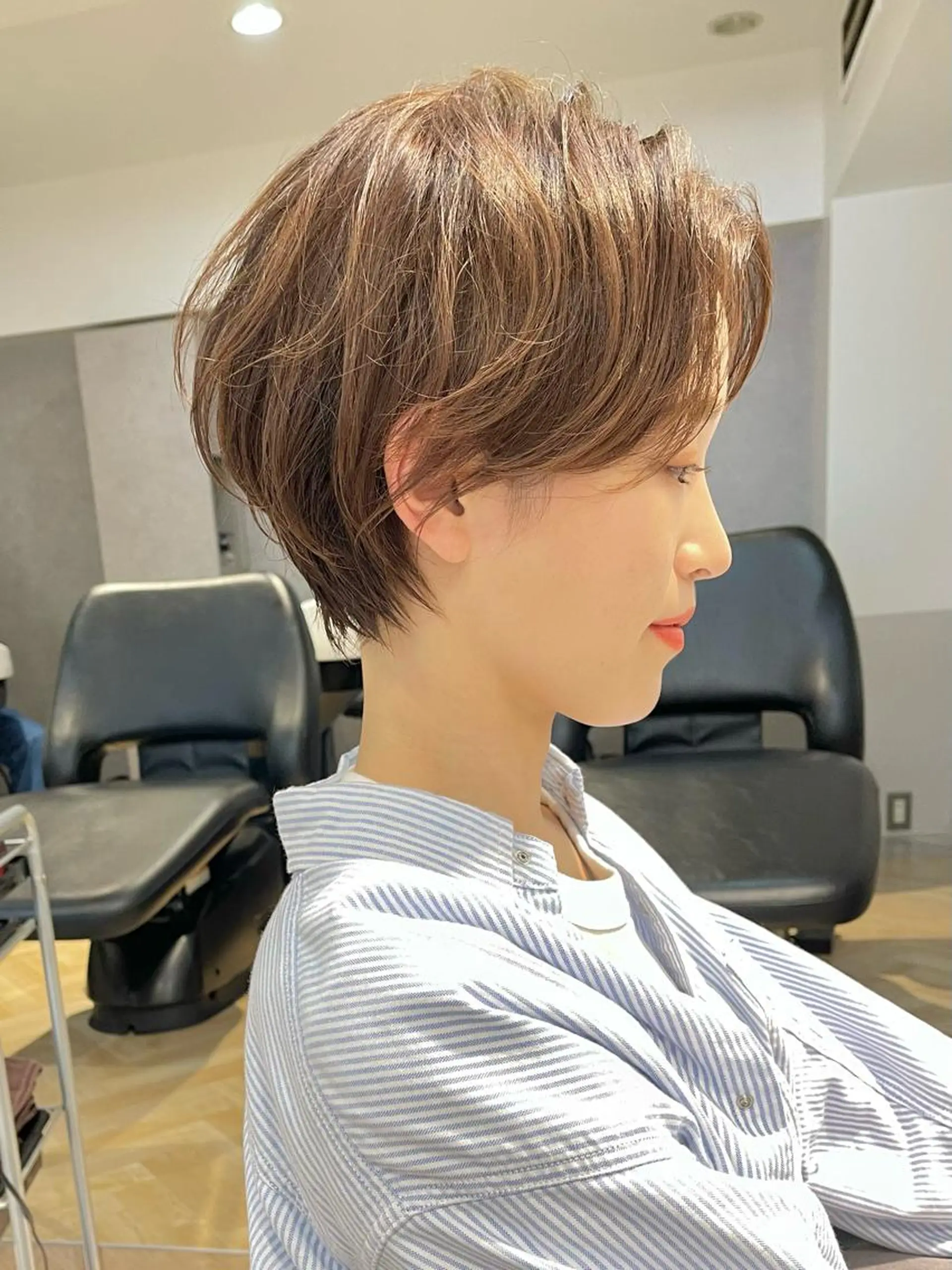 ショート カラー 山下夕月 ショート🫧ボブのヘアスタイル