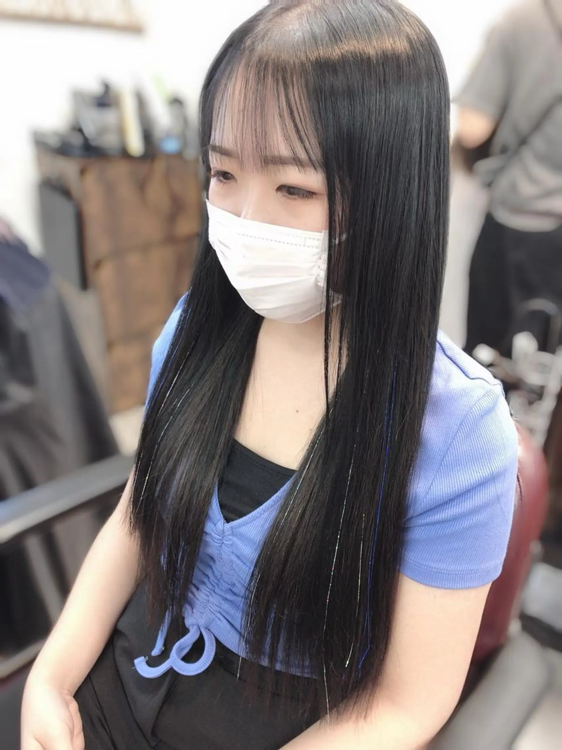 ロング エクステ 韓国ヘア🤍髪質改善 🇰🇷AKANEのヘアスタイル