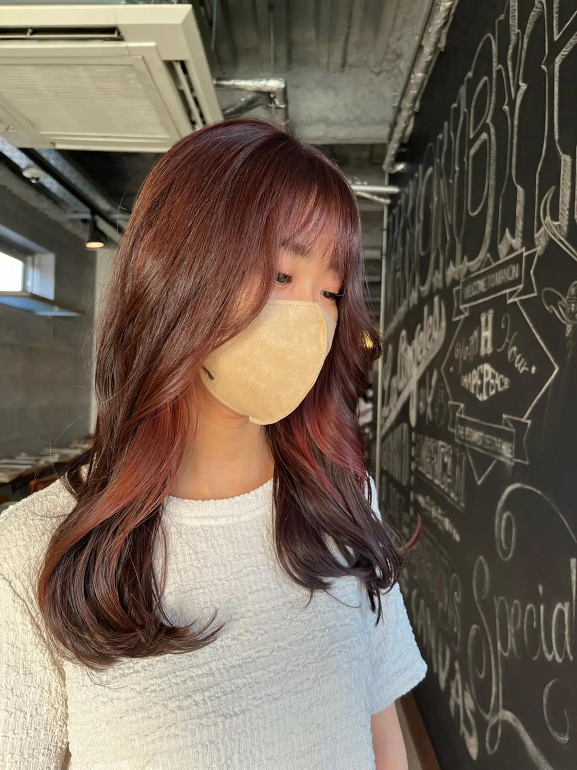 ロング the OSCAR所属・韓国ヘアスタイリスト Harukaのヘアスタイル