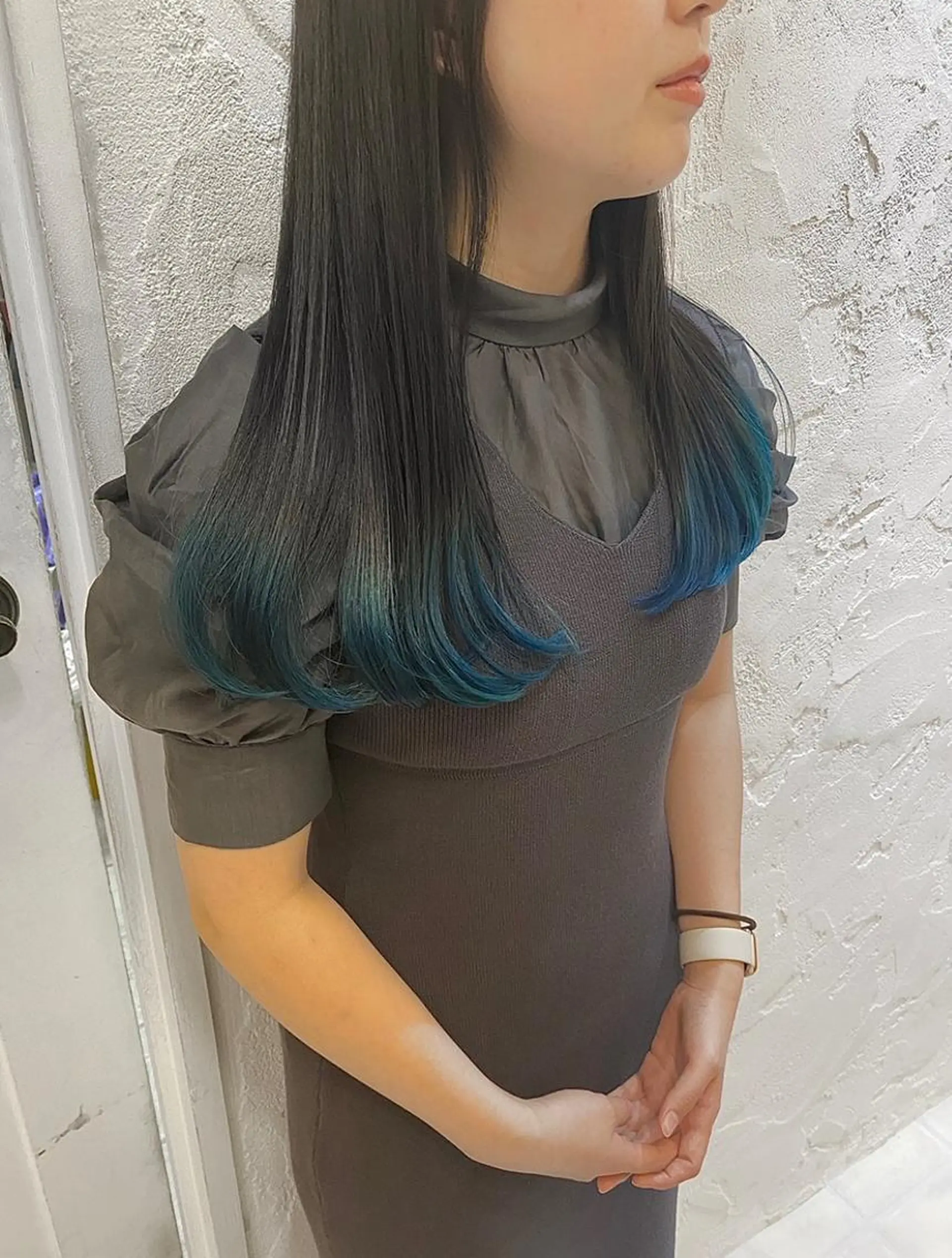 ロング カラー ブルーカラー 🌟アレンジが似合う カラー🌟Rumiのヘアスタイル