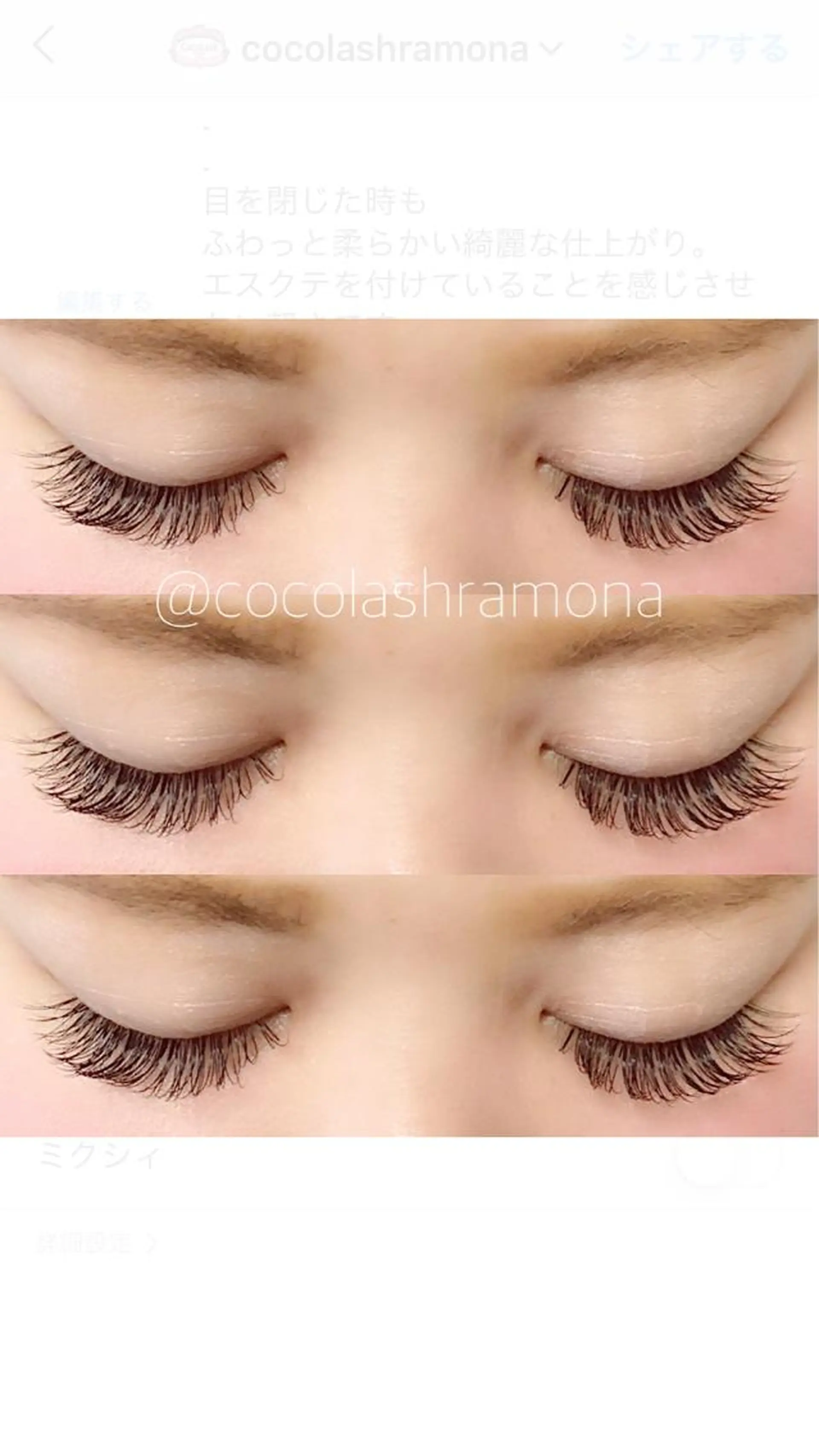 マツエク・マツパ ほのか 梅田店チーフのマツエク・マツパデザイン