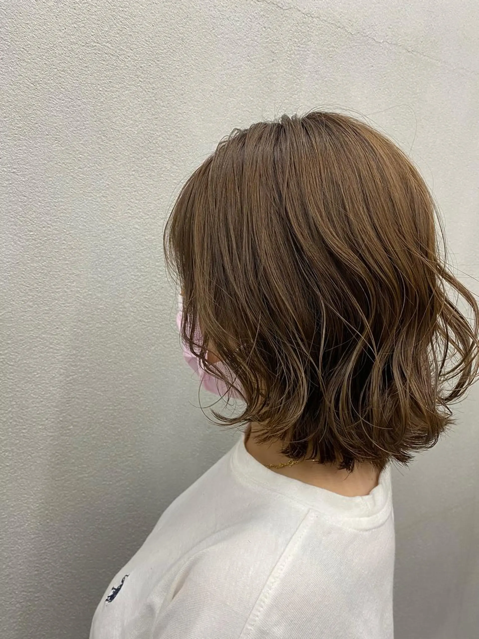 ショート カラー ヘアアレンジ ブラウンカラー くすみブラウン N/デザインカラー 🌿ナギのヘアスタイル