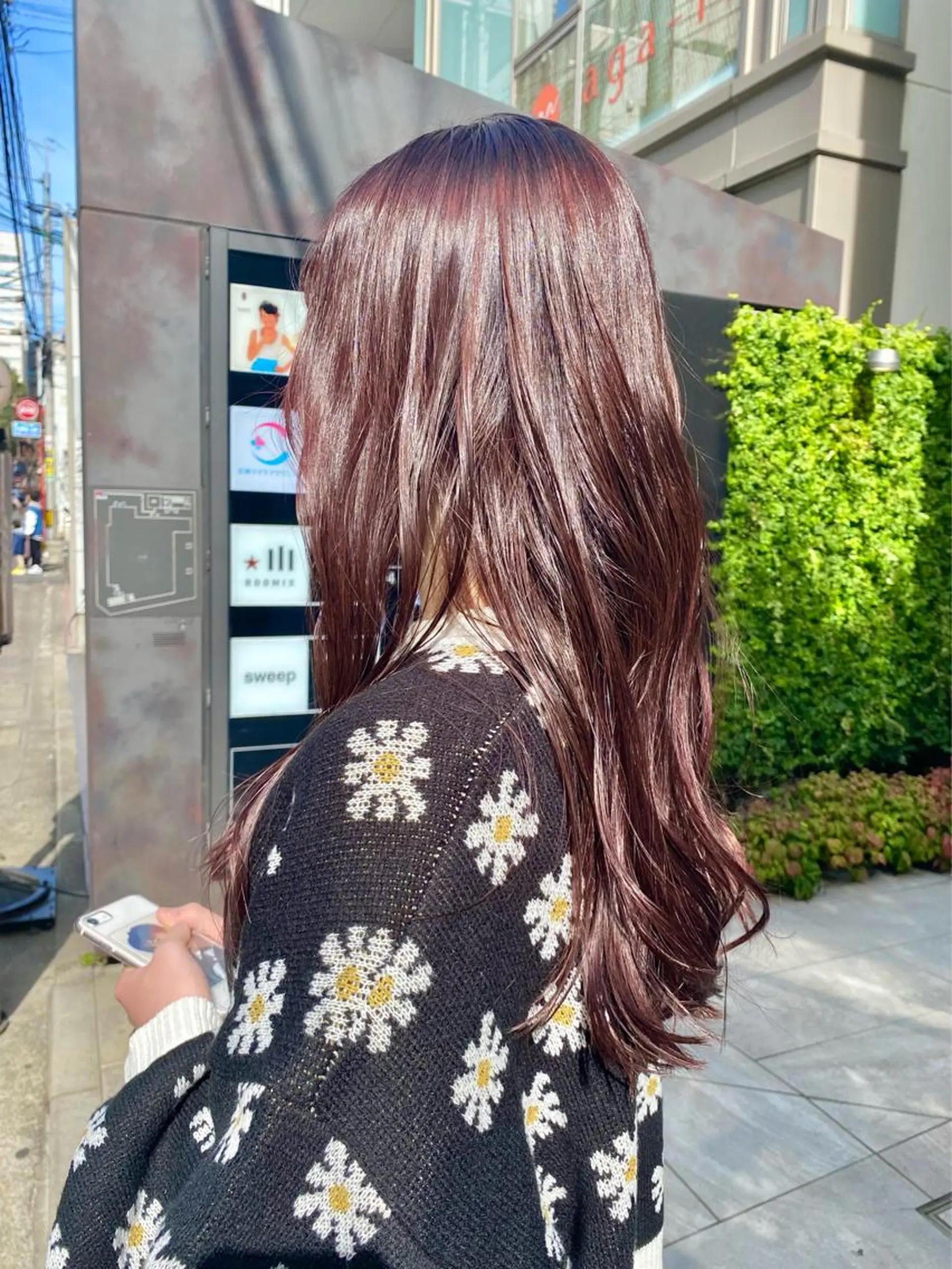 ロング カラー ブラウンカラー ピンクカラー ピンクブラウン 暖色カラー/天神/ ヘイマサクラのヘアスタイル