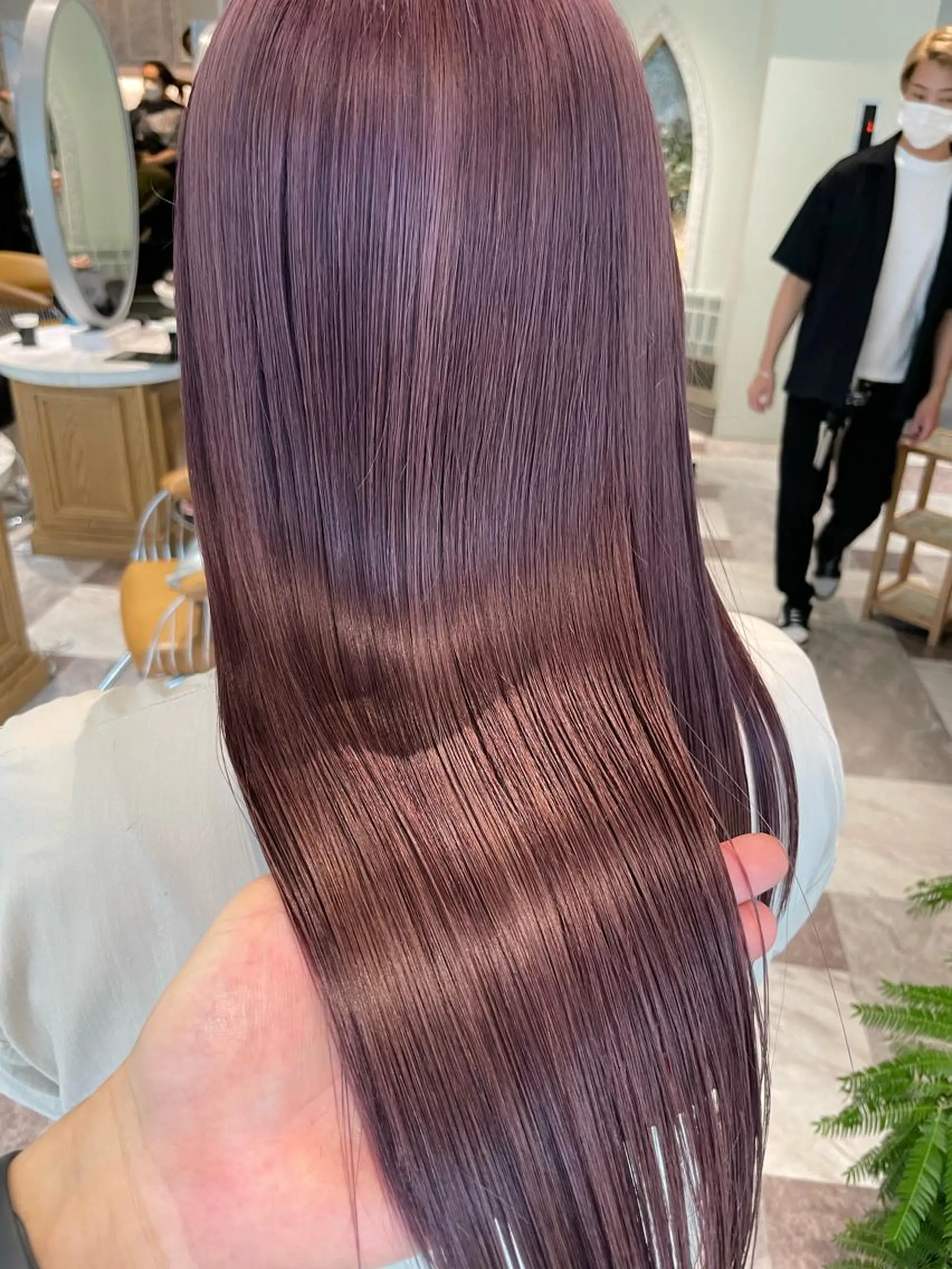 ロング カラー バレイヤージュ ブリーチ ケアブリーチ ダブルカラー グラデーションカラー 美髪/カラー 美容院🌈渡辺隼也のヘアスタイル