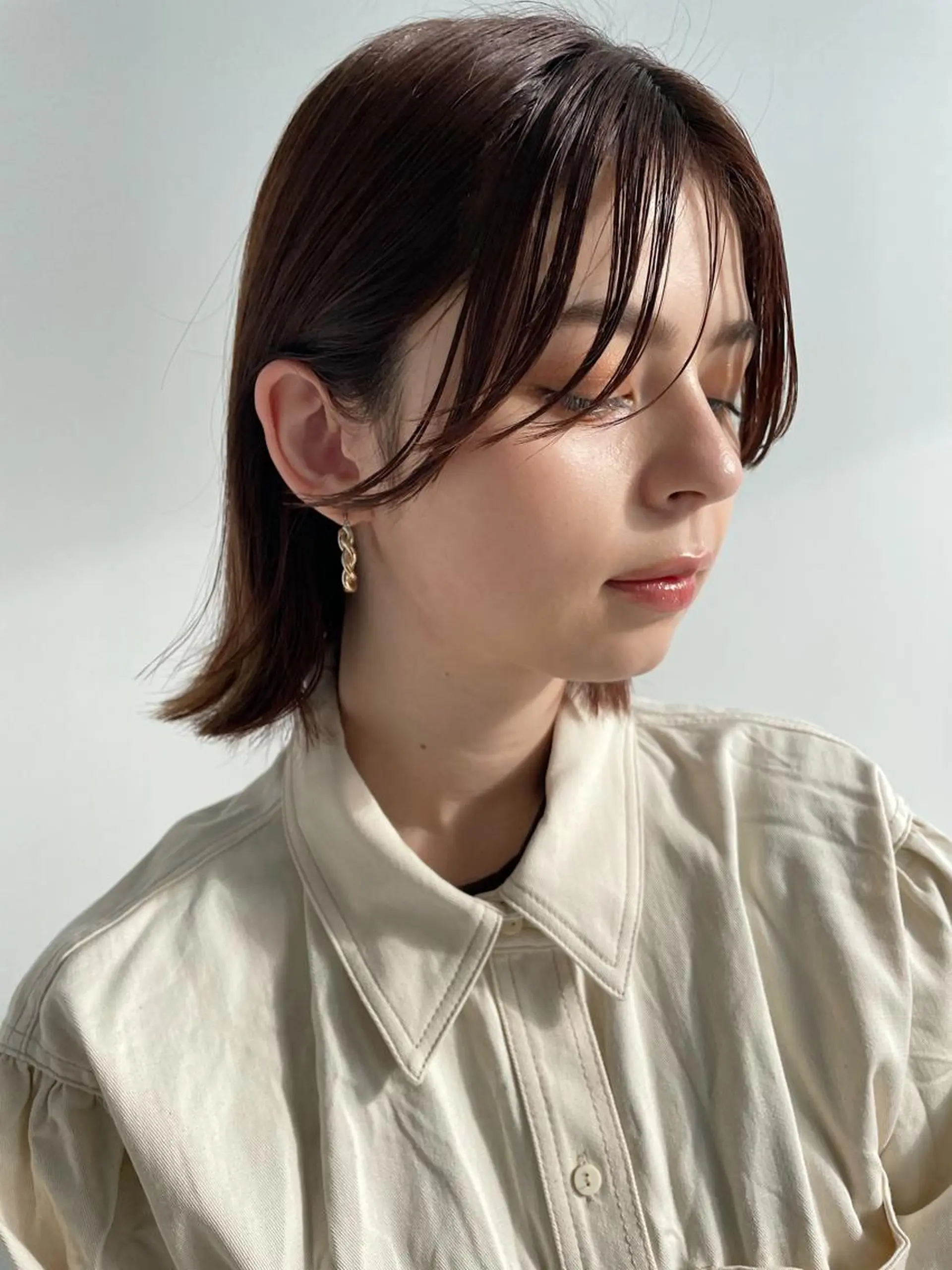 ミディアム カラー パーマ 💖美髪矯正💖 辻未侑のヘアスタイル