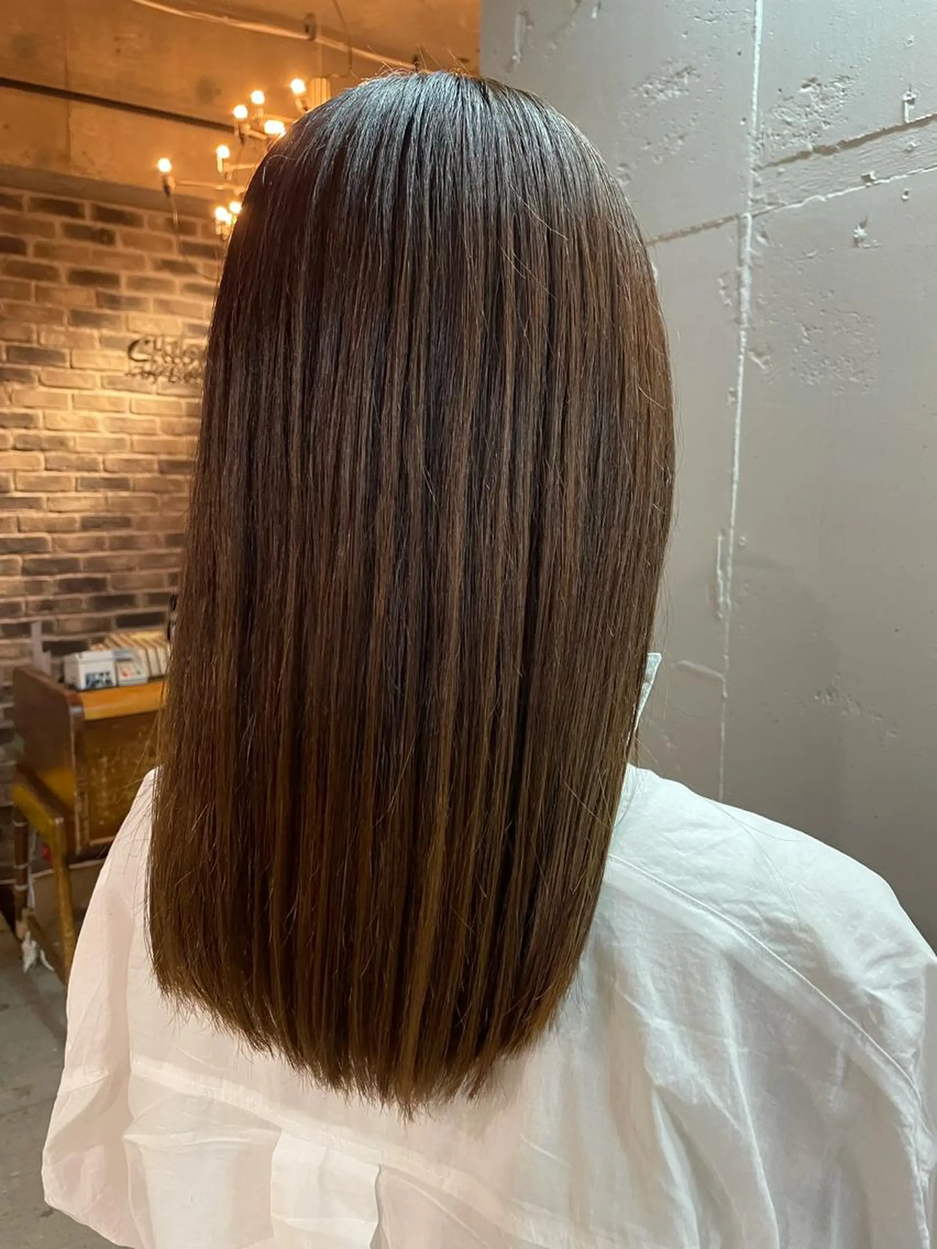 ロング トリートメント カット 縮毛矯正 トリートメント 🍀アレンジ簡単ヘア ☘️石田万里奈🍀のヘアスタイル