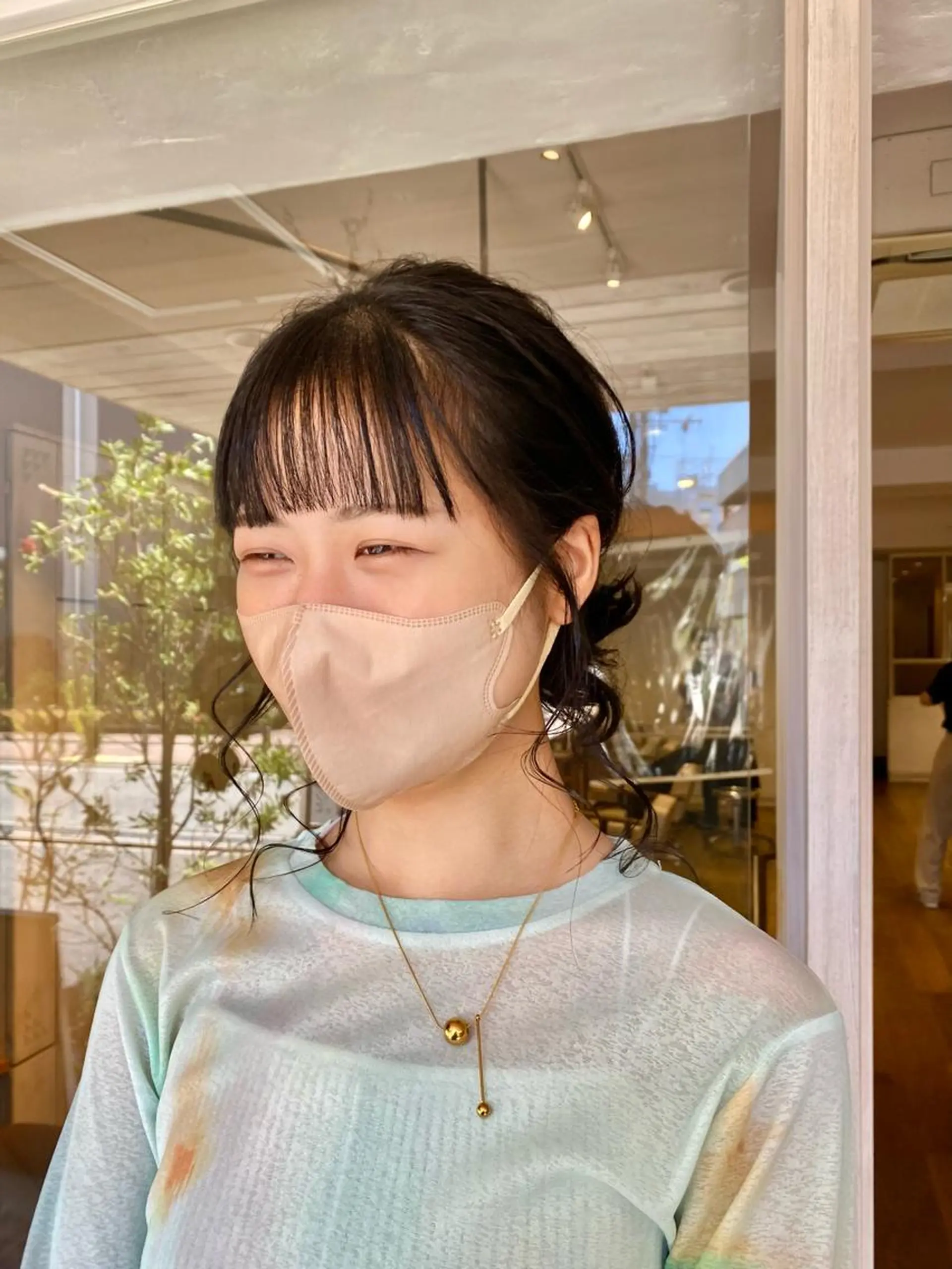 ミディアム ヘアアレンジ BELLA阿部野 TOMOMIのヘアスタイル