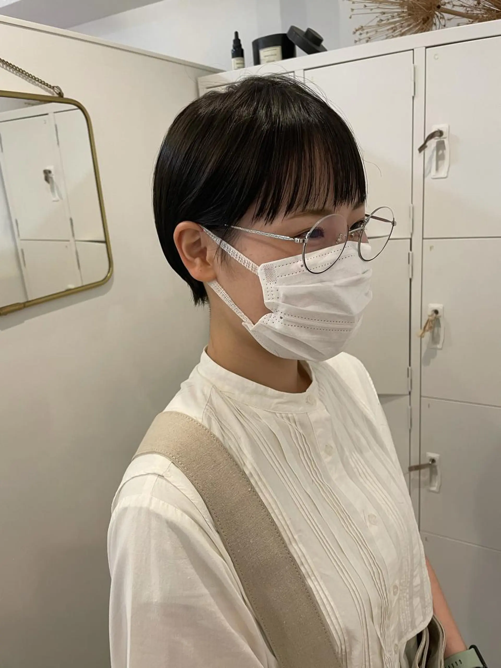 ショート カット ヘアカラー トリートメント 大迫 江梨のヘアスタイル