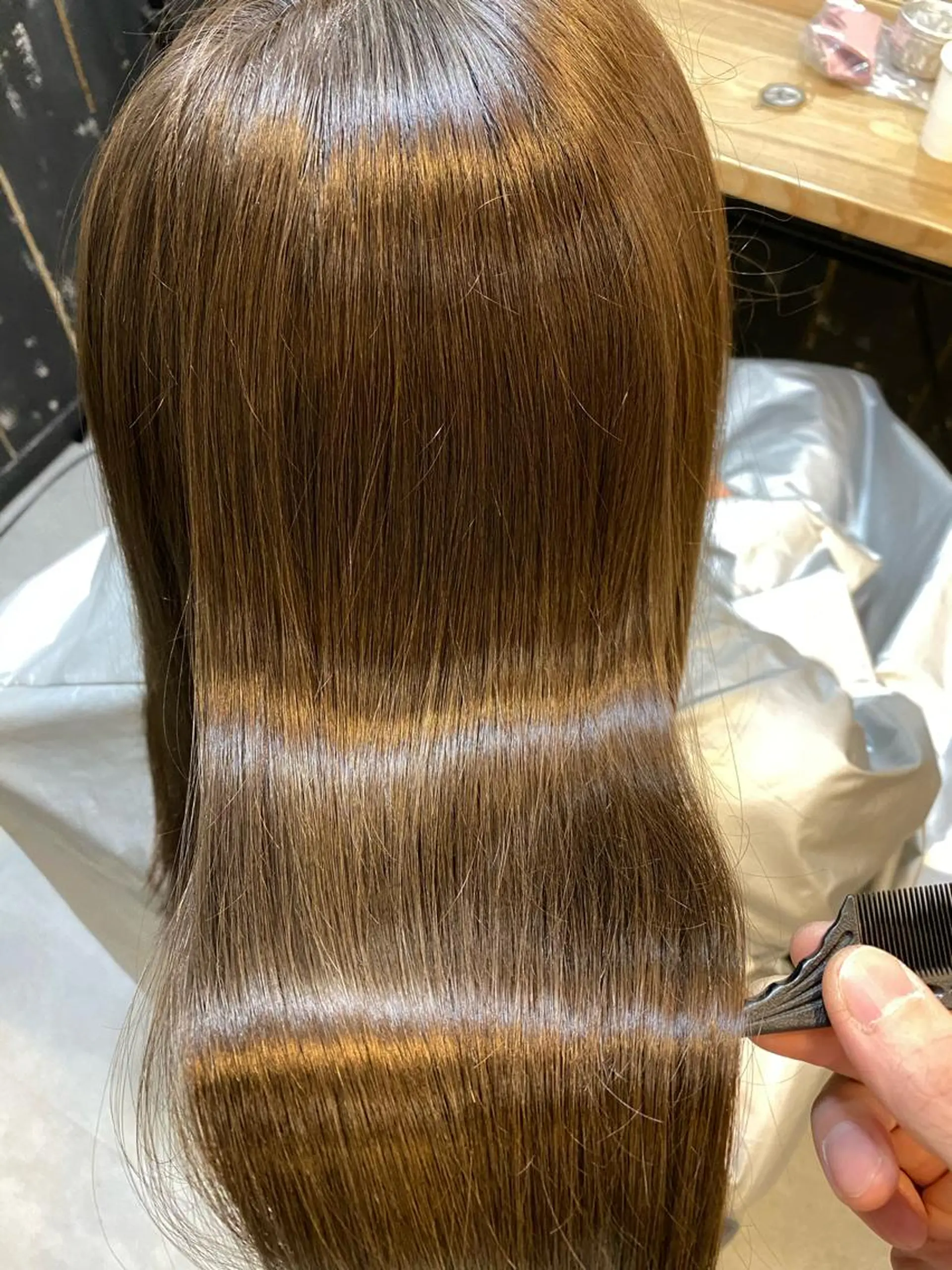 セミロング カラー パーマ 縮毛矯正 ストレートパーマ カット トリートメント 美髪矯正 🌈髪質改善 山下のヘアスタイル