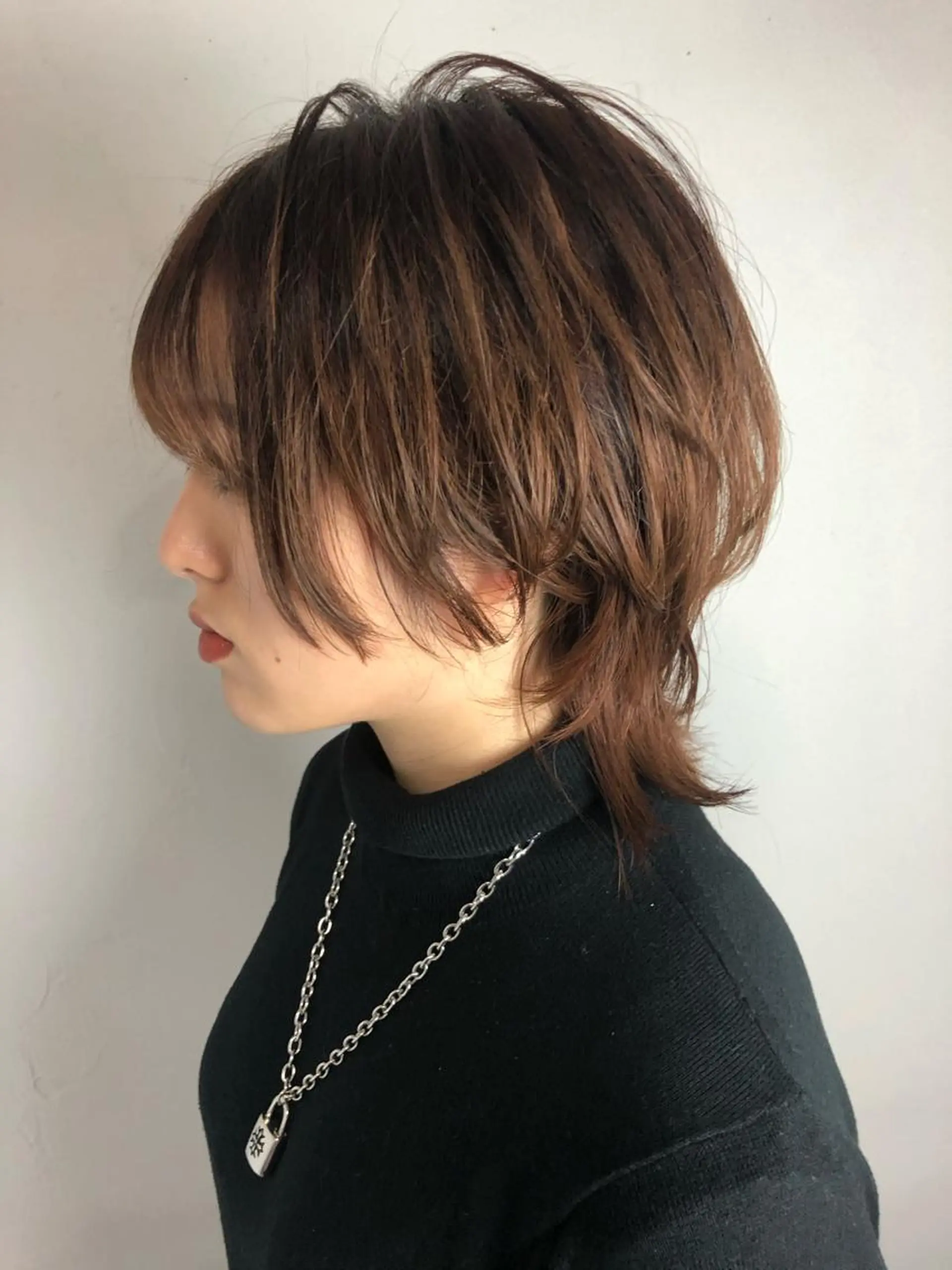 ミディアム ウルフカット カット 千葉 郁也のヘアスタイル