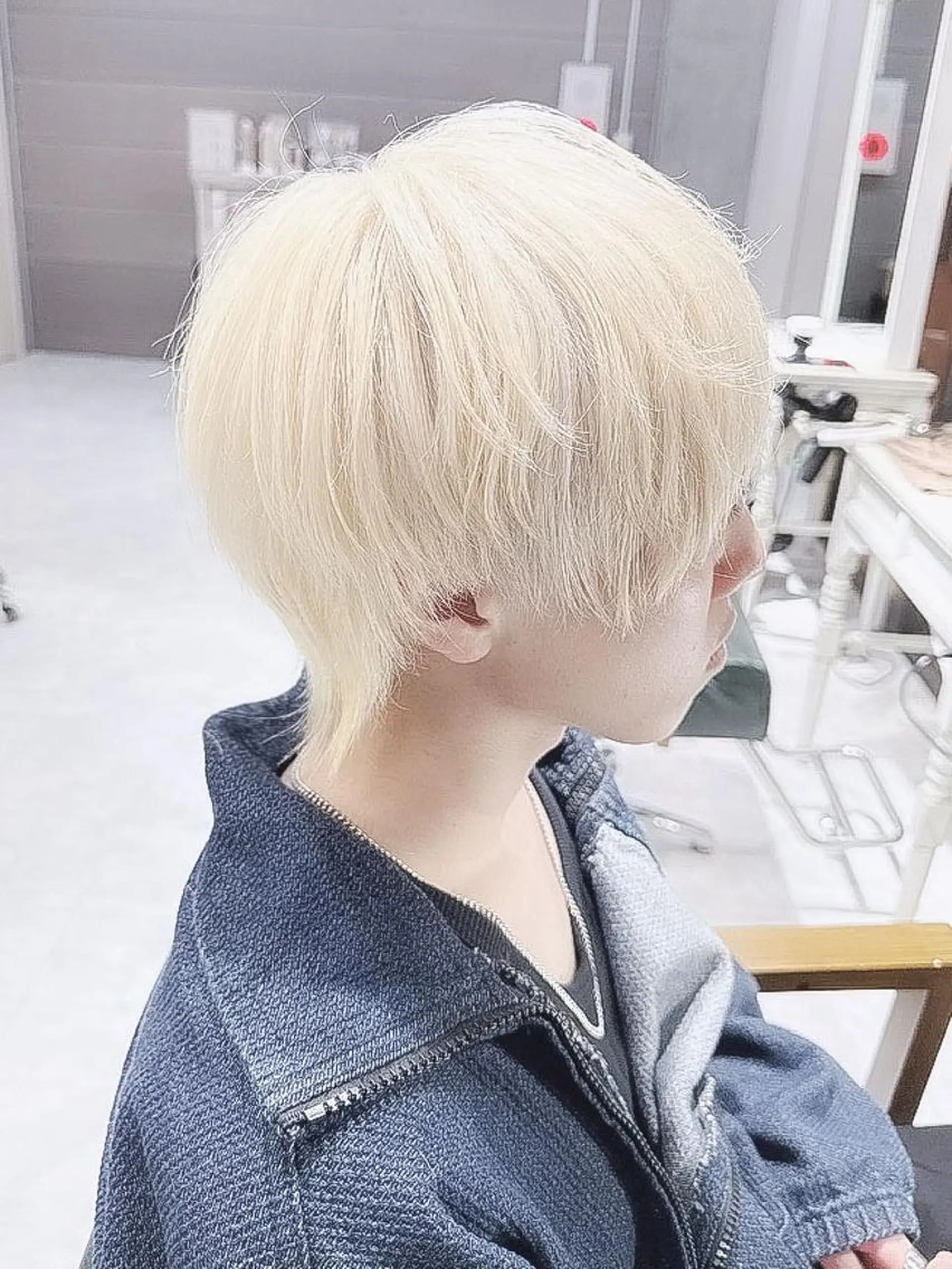 メンズ メンズウルフカット ウルフカット モテ髪透明感❤️ デイズヘアカラーのヘアスタイル