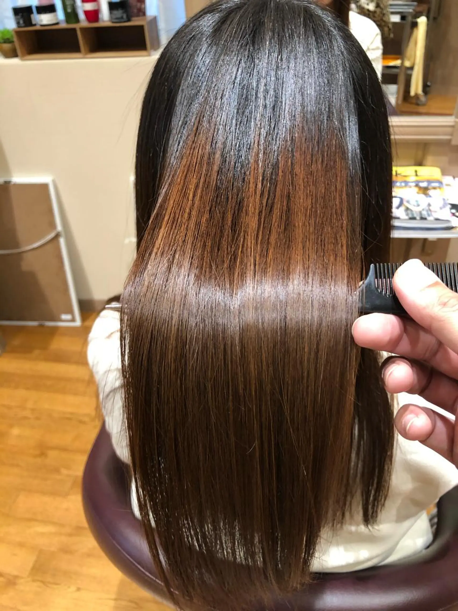 ロング パーマ くせ毛 髪質改善 トリートメント 酸熱トリートメント ストレートパーマ egg by TJ天気予報所属・🌈日比野 哲二のヘアスタイル