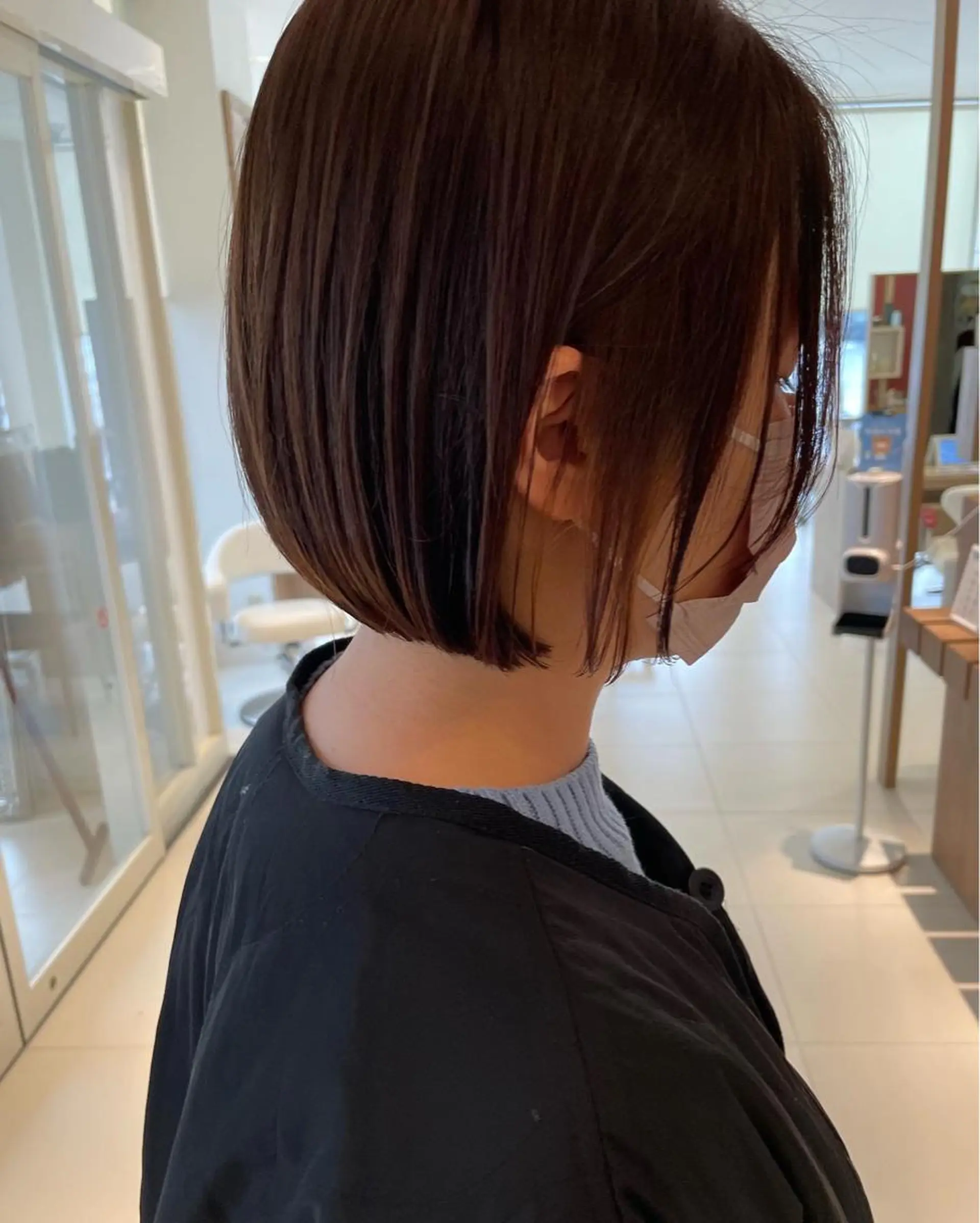 ミディアム カラー ショートボブ ボブ 鶴岡で縮毛矯正なら お任せ！ハヤシナオミのヘアスタイル