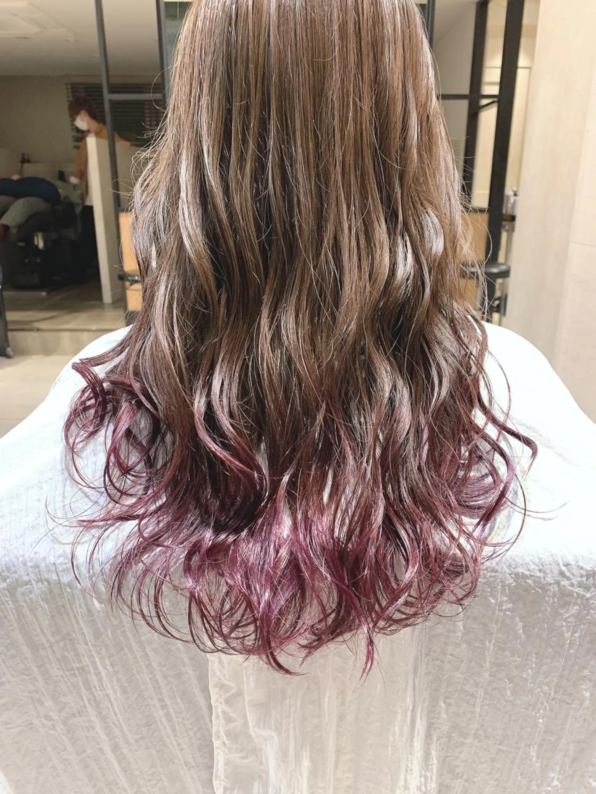 ロング カラー カット ヘアカラー トリートメント 🌿earth亀有店 【緑髪のノブ】🌿のヘアスタイル