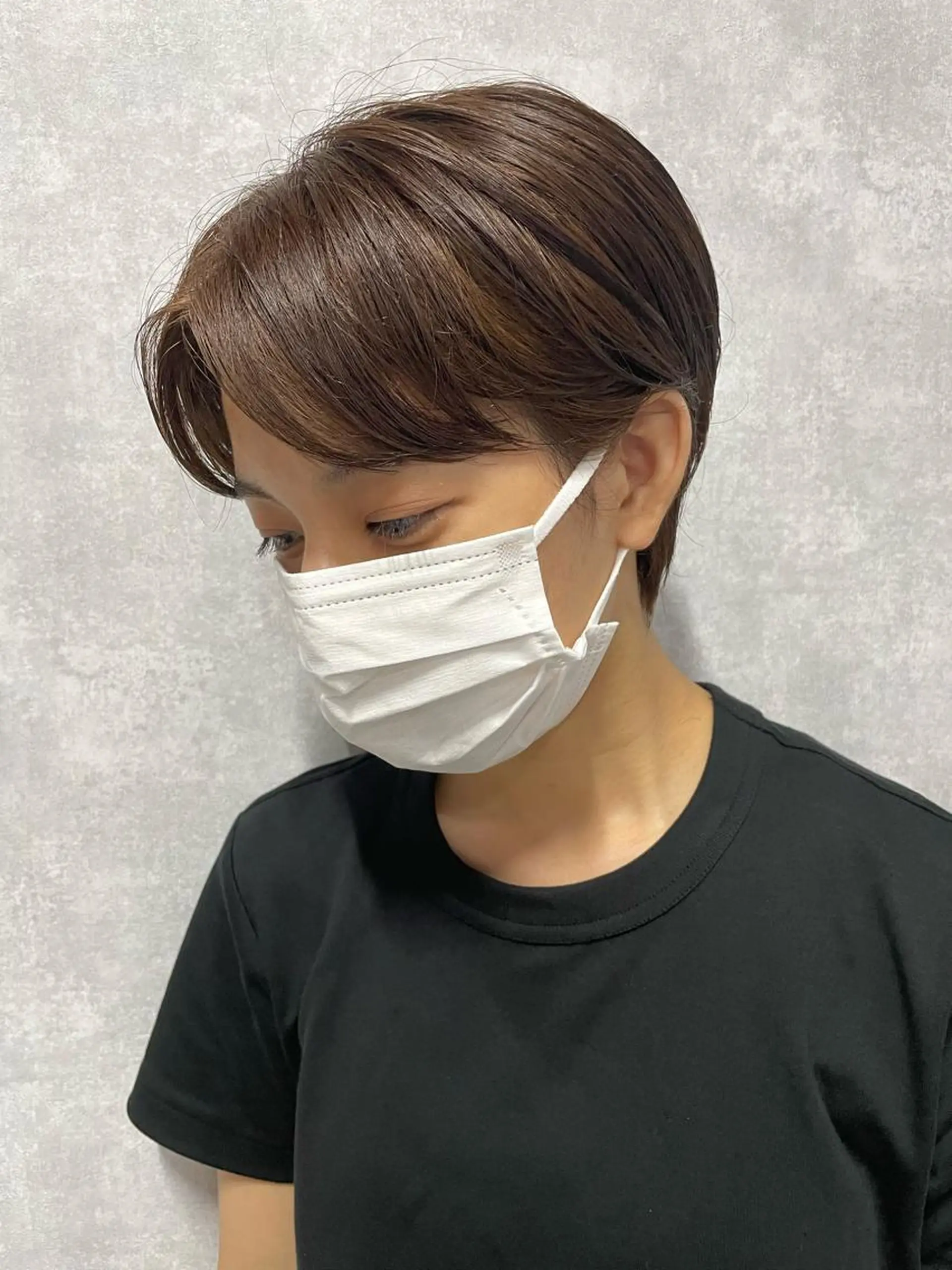 ショート 切りっぱなしボブ ショートボブ 丸みショート ミストバング ボブ C’LD hair  produce /シールドヘア所属・モテ髪/ボブ/ショー ト/アダチフウトのヘアスタイル