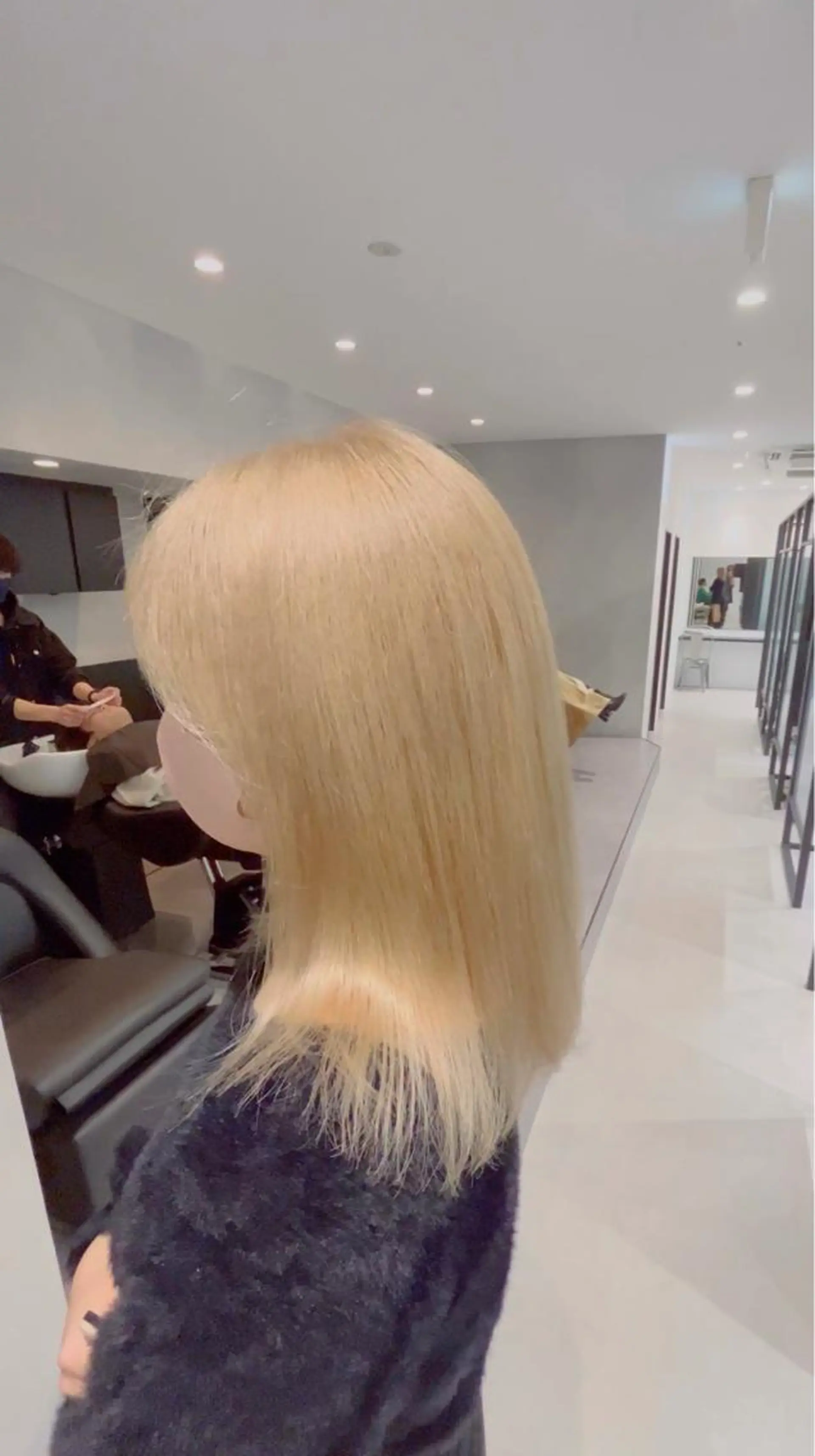 ミディアム カラー カット ヘアカラー トリートメント GO TO DAY 名古屋パルコ店所属・髪質改善/顔まわり 石原のヘアスタイル