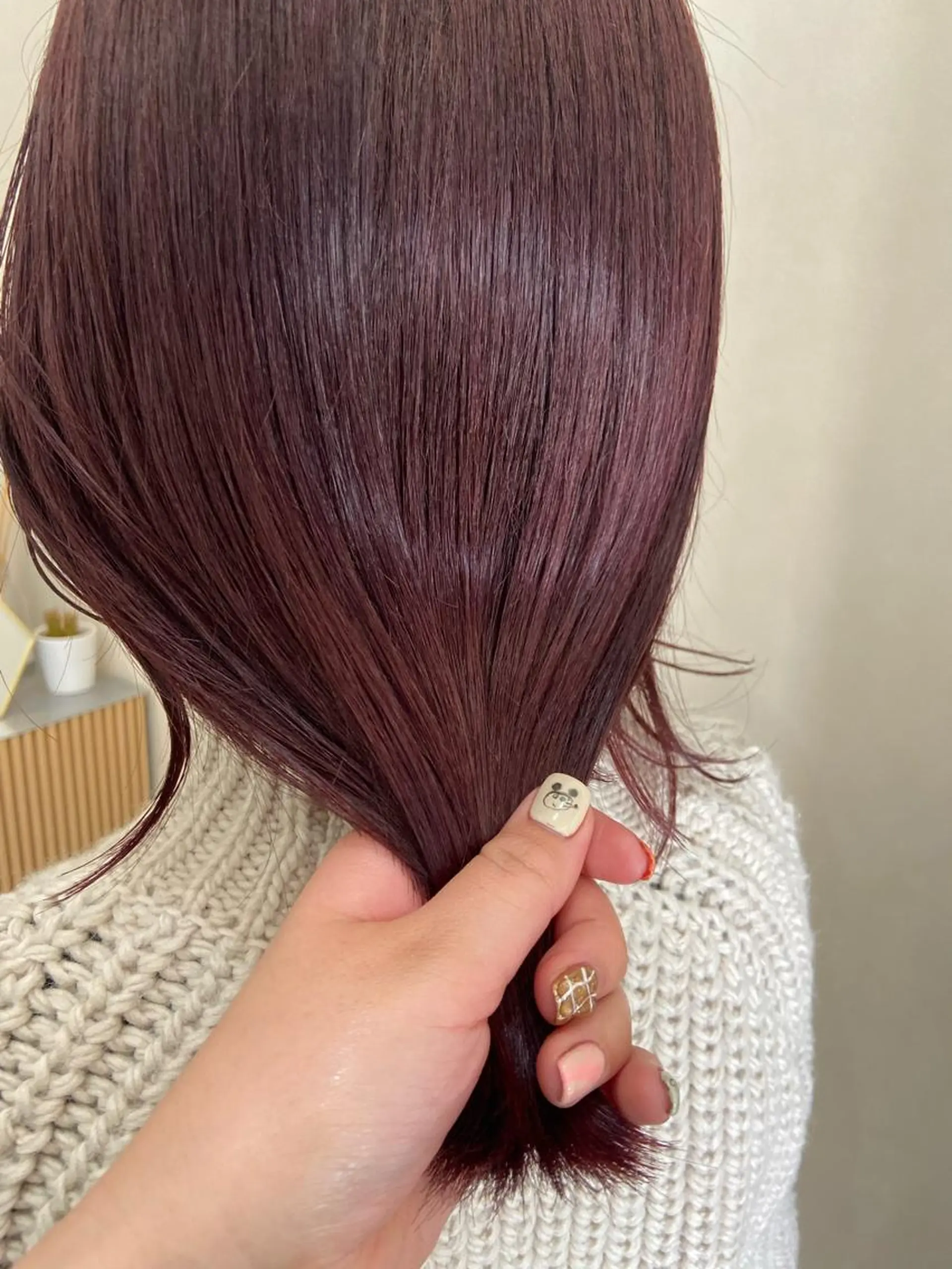 セミロング カット ヘアカラー トリートメント ボブ/透明感カラー 🧸YUI❤️のヘアスタイル