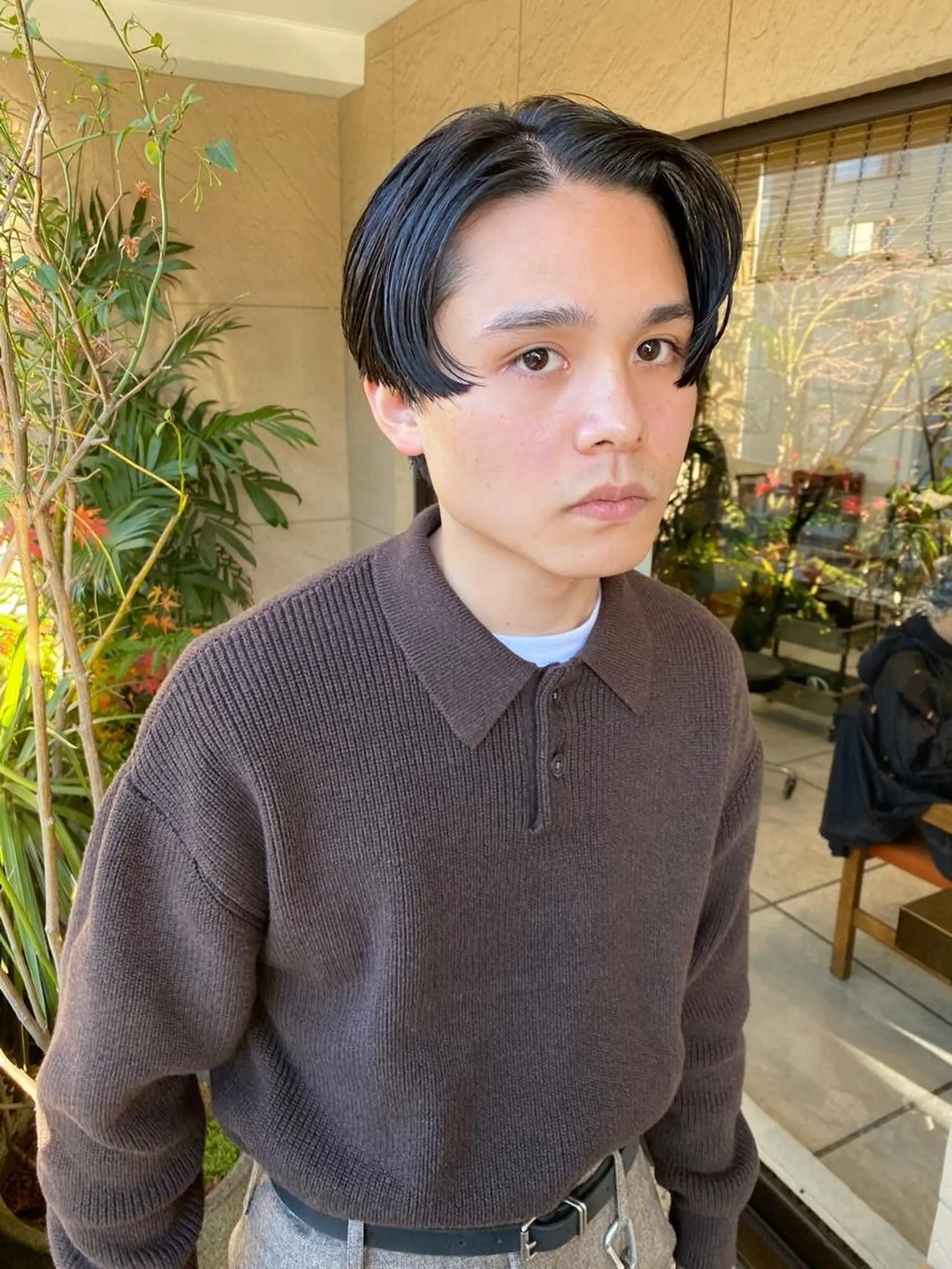 ミディアム パーマ カラー ショートボブ ミディアムパーマ アディクシーカラー ブリーチ ケアブリーチ カット ヘアカラー トリートメント CEINE＋ officialのヘアスタイル