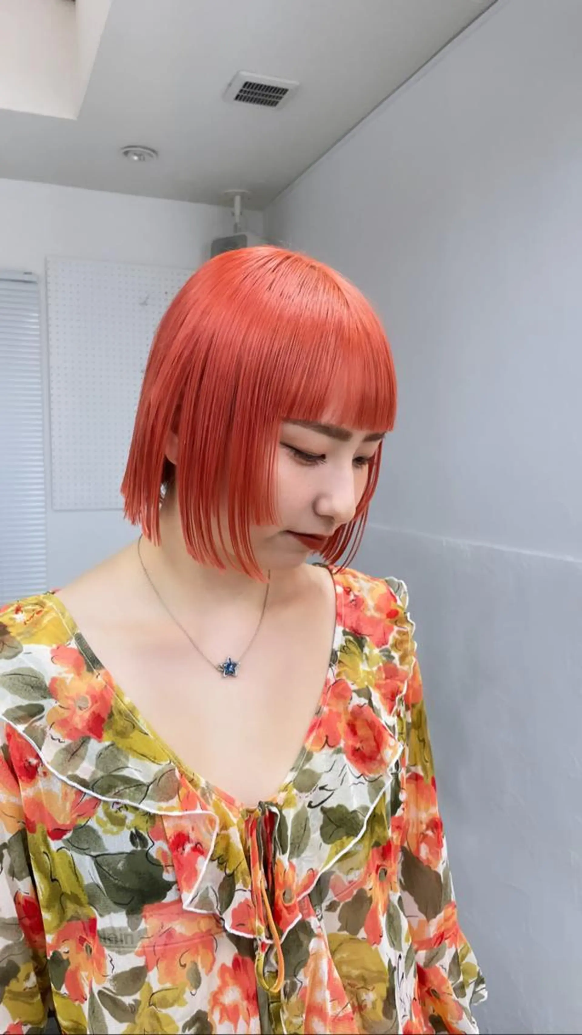 ショート カラー オレンジ ピンクカラー ヘアカラー トリートメント 🔷ダブルカラーハイ トーン🔷櫻井走のヘアスタイル