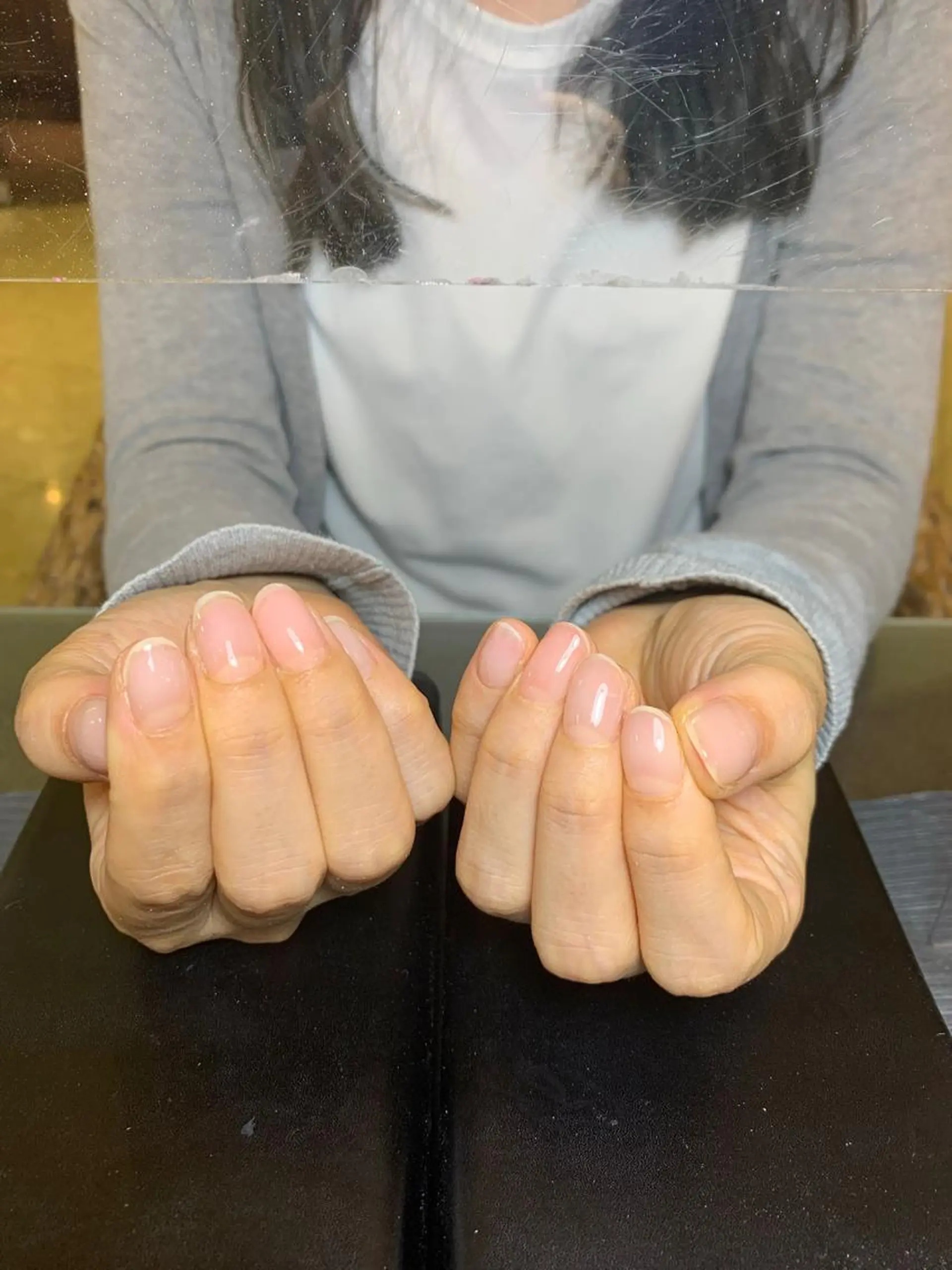 ショート ハンドネイル ハンドケア aki_orenge nailのネイルデザイン