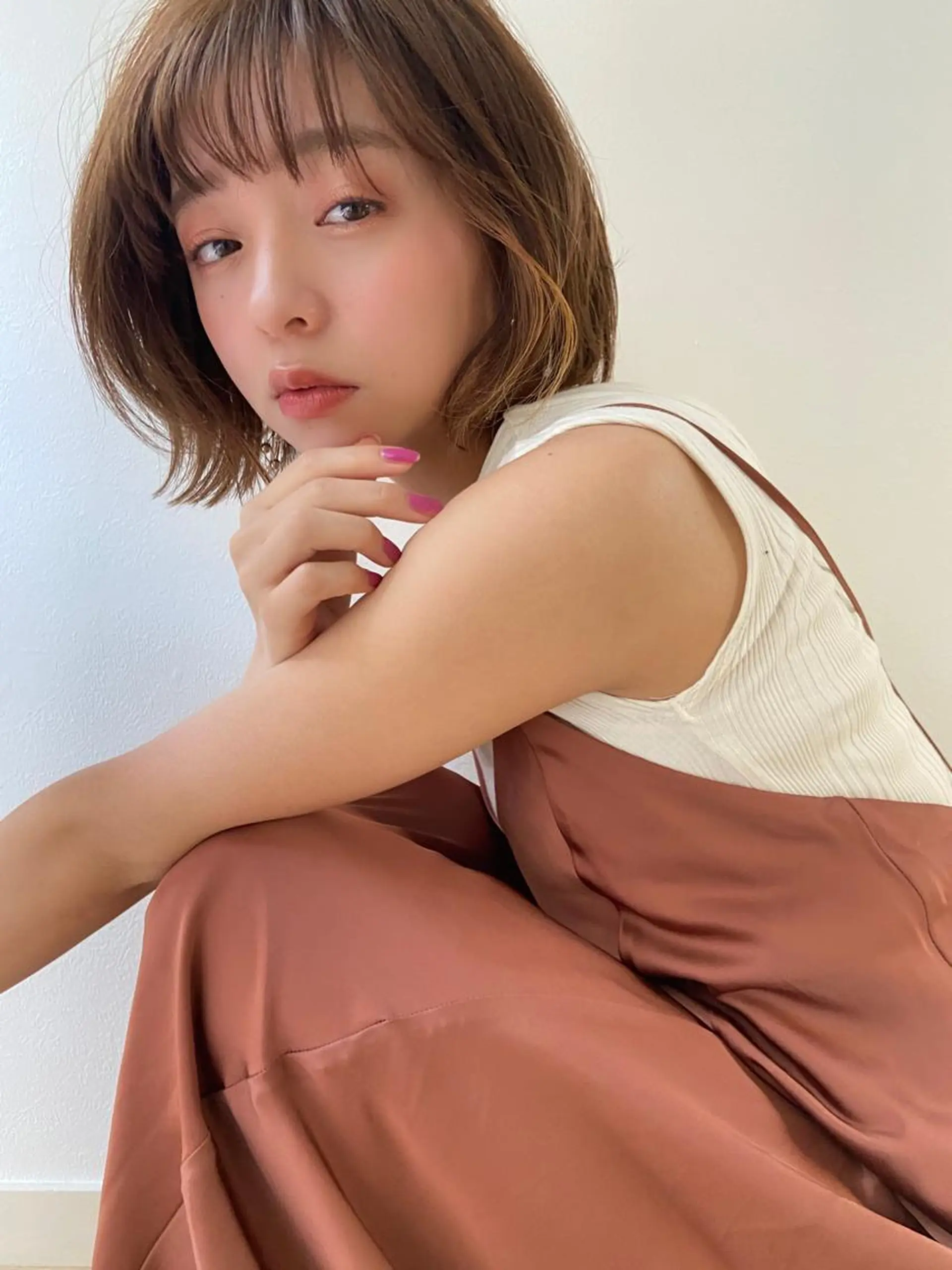 ミディアム カラー 🤎ベージュカラー 🐶メンズパーマのヘアスタイル