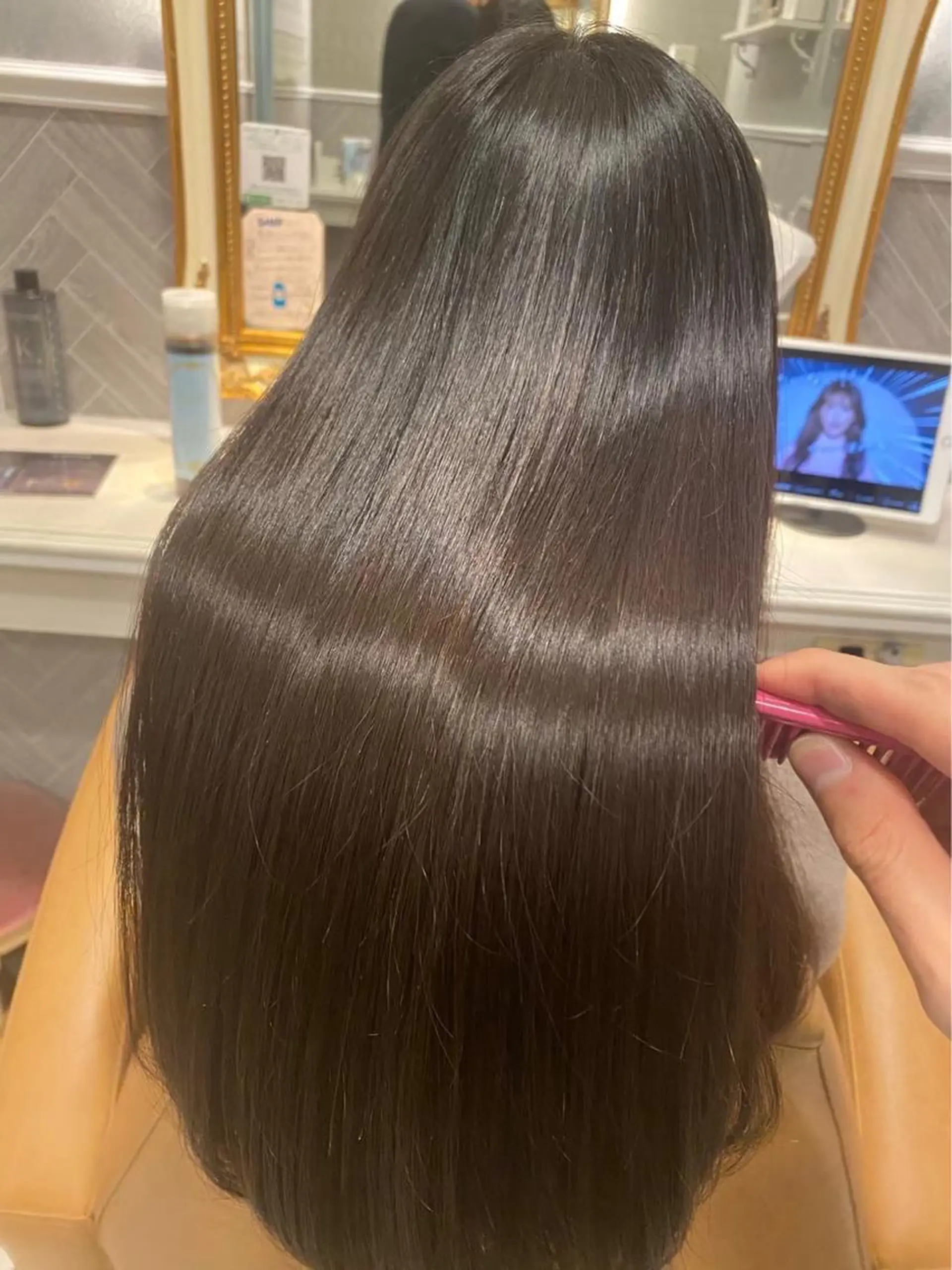 ロング ヘアカラー 縮毛矯正 トリートメント 縮毛矯正/髪質改善/ 🔥/銀座/はやとのヘアスタイル