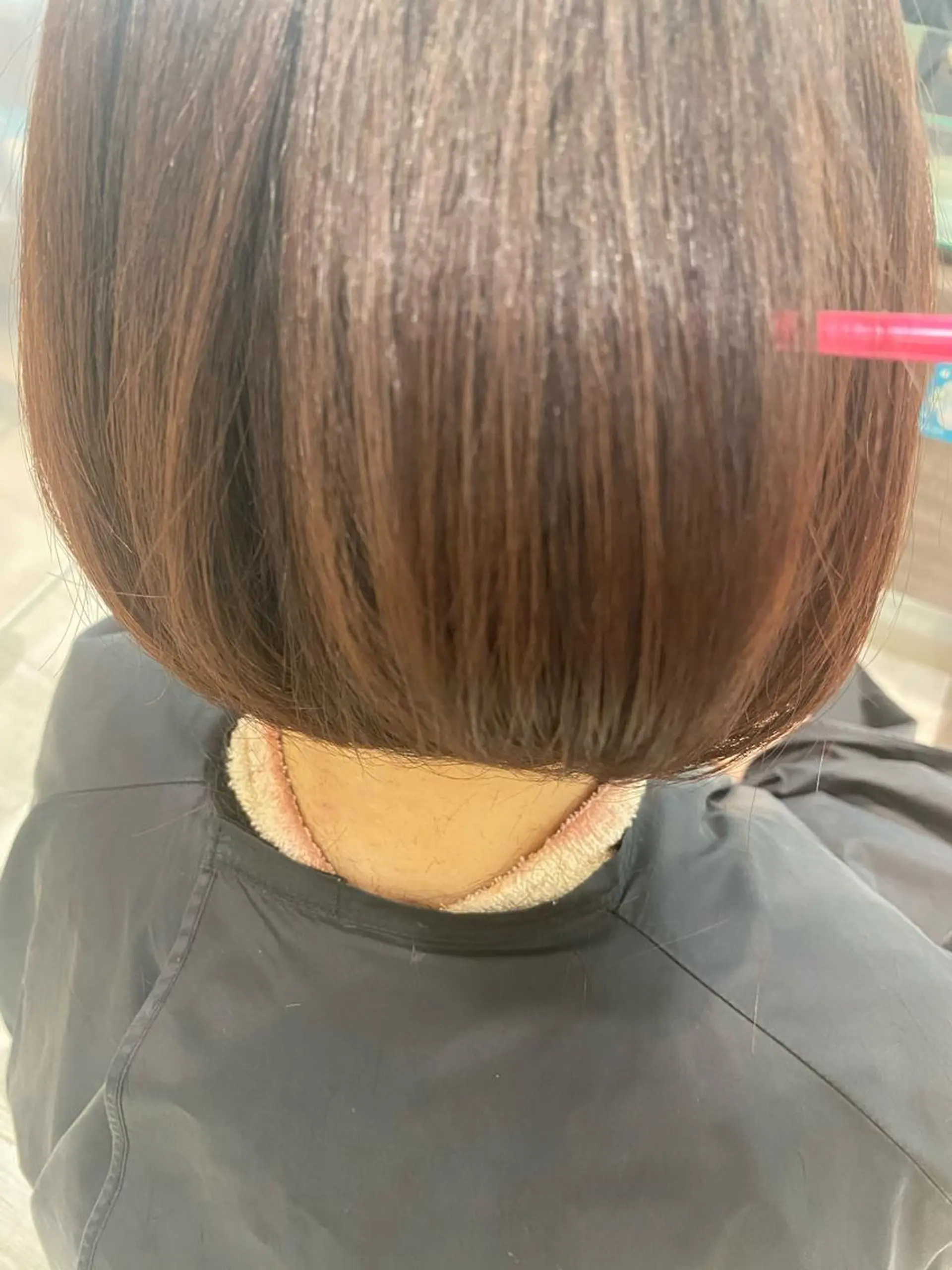 ショート トリートメント 酸熱トリートメント ベージュ/インナー カラー🤍Rieのヘアスタイル