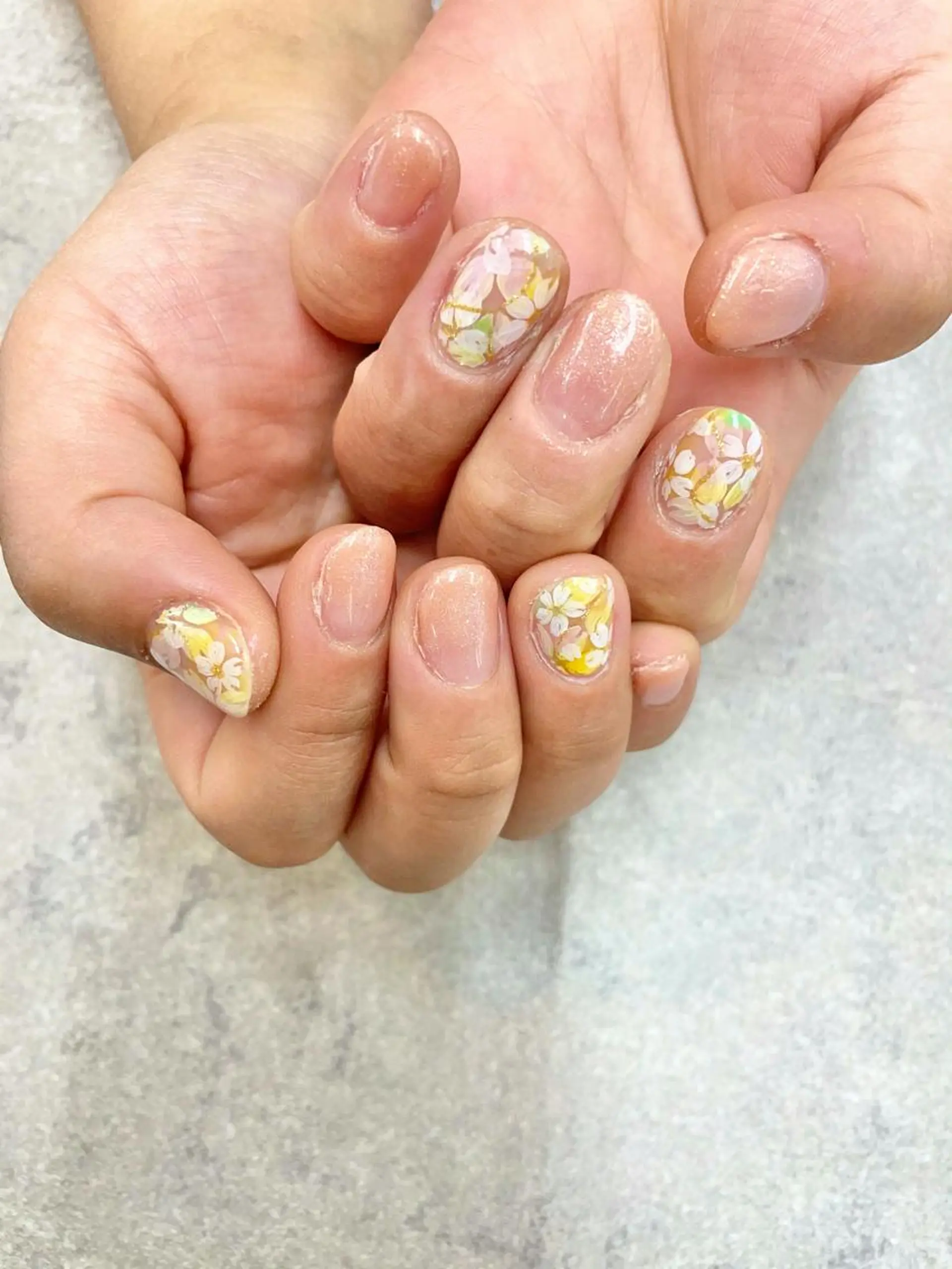 ネイル 桜ネイル フラワーネイル グラデーション FASTNAIL PLUS 新宿店のネイルデザイン