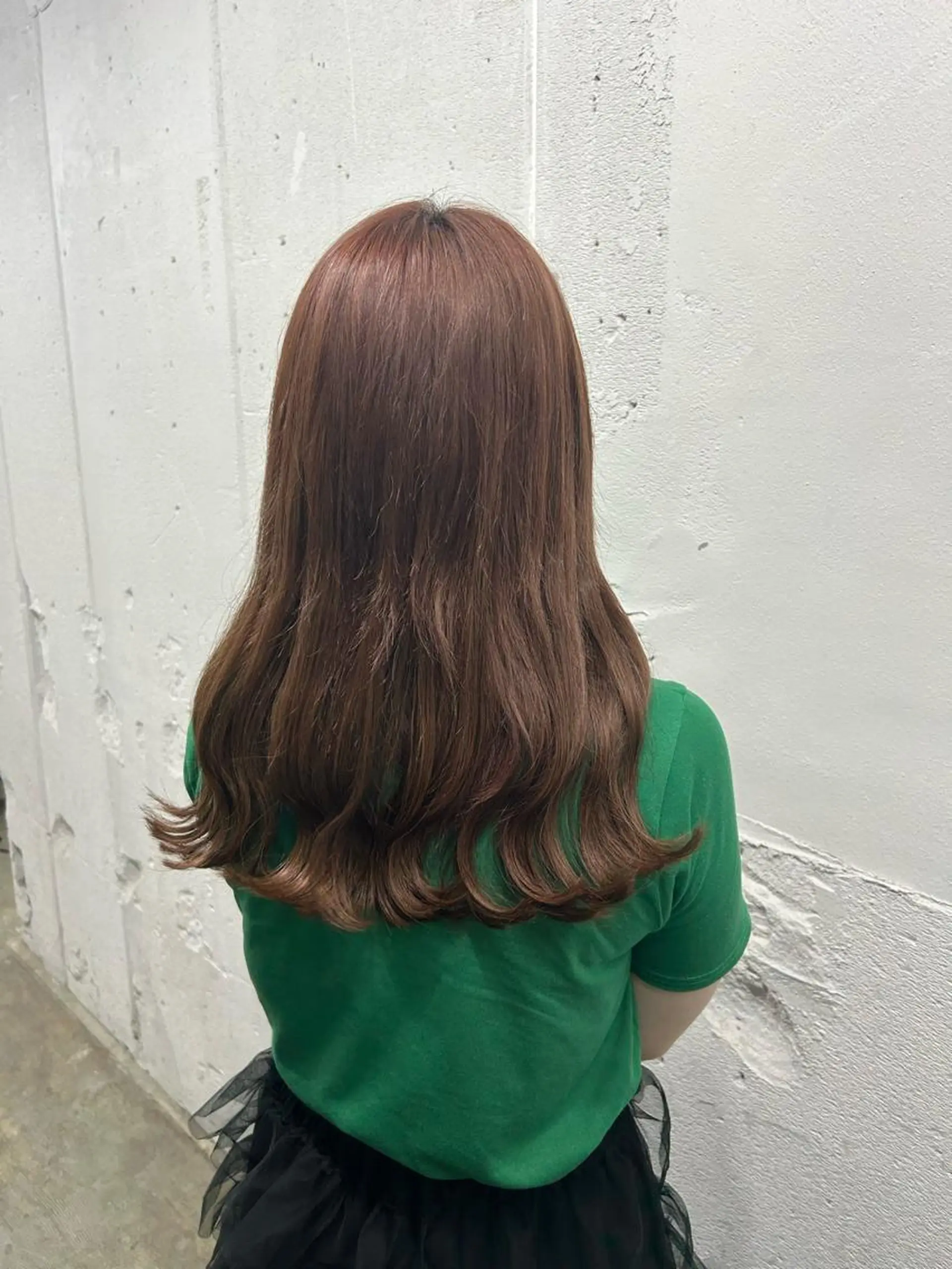 ミディアム カラー シールエクステ ダブルカラー ハイライトカラー ハイトーンカラー エクステ シールエクステの女神 🍑Momo🍑のヘアスタイル