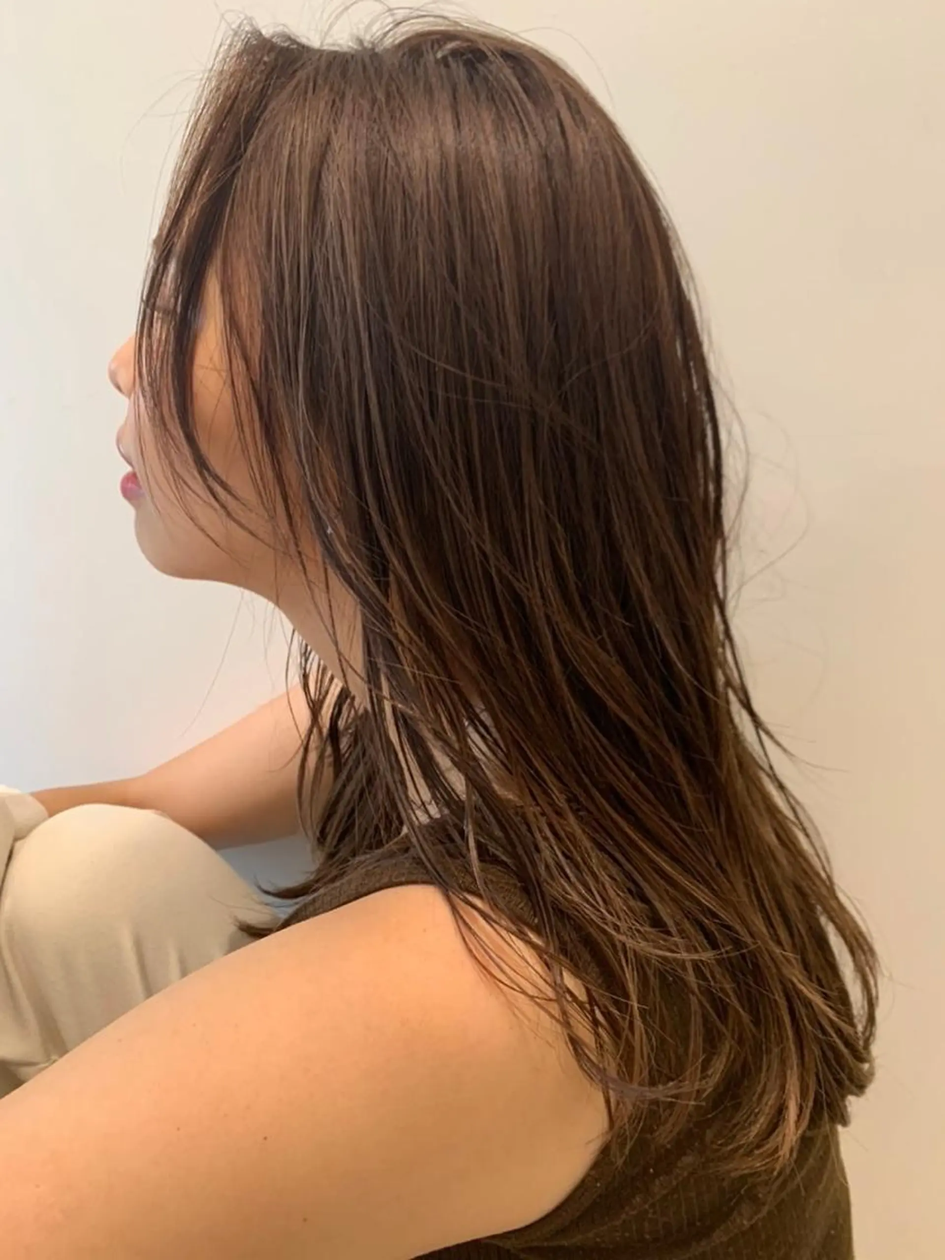 ロング 柳下 涼のヘアスタイル