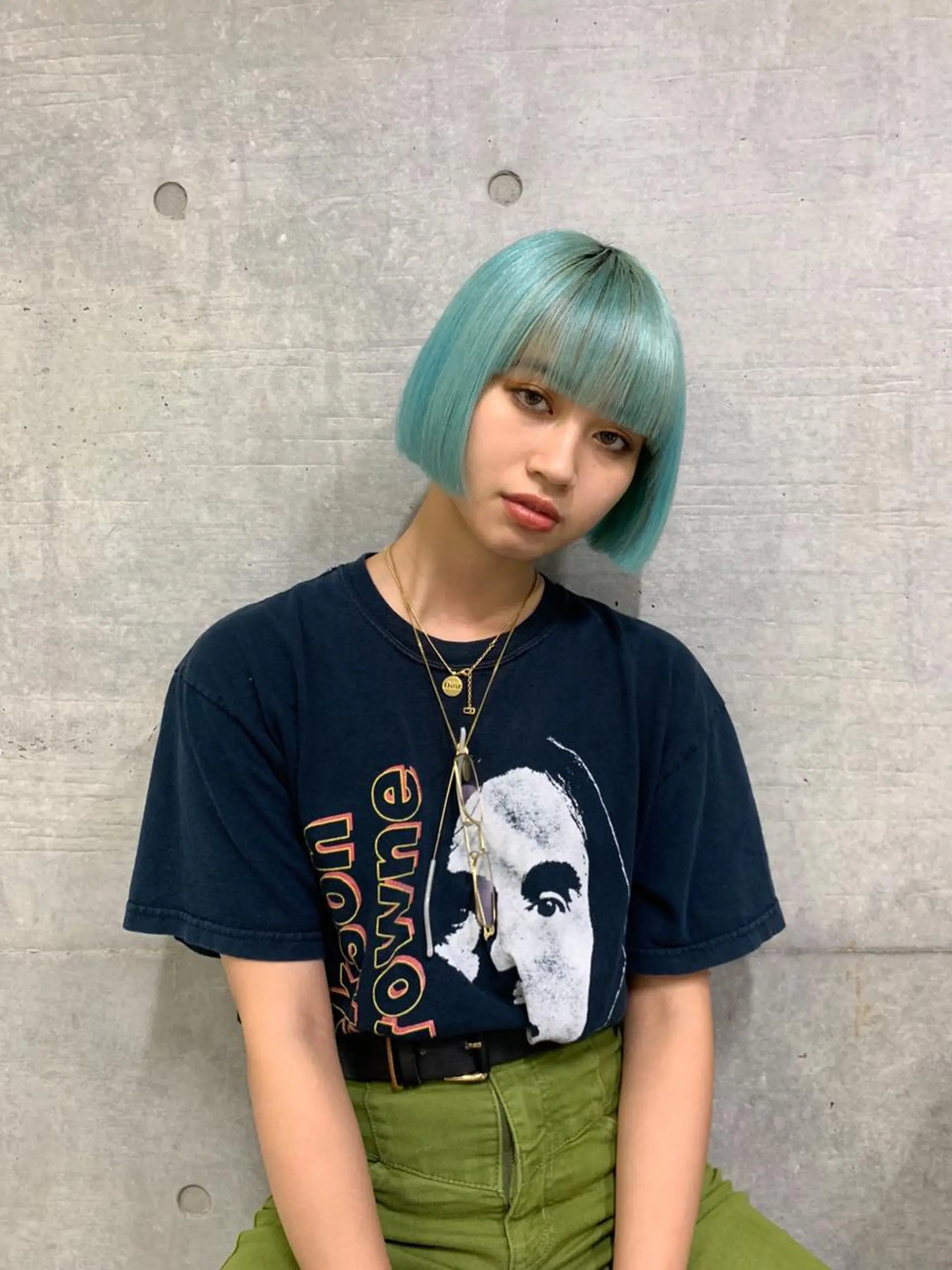 ショート カラー ブリーチ ケアブリーチ ダブルカラー インナーカラー ヘアカラー トリートメント THE./ブリーチ 透感カラー/髪質改善のヘアスタイル