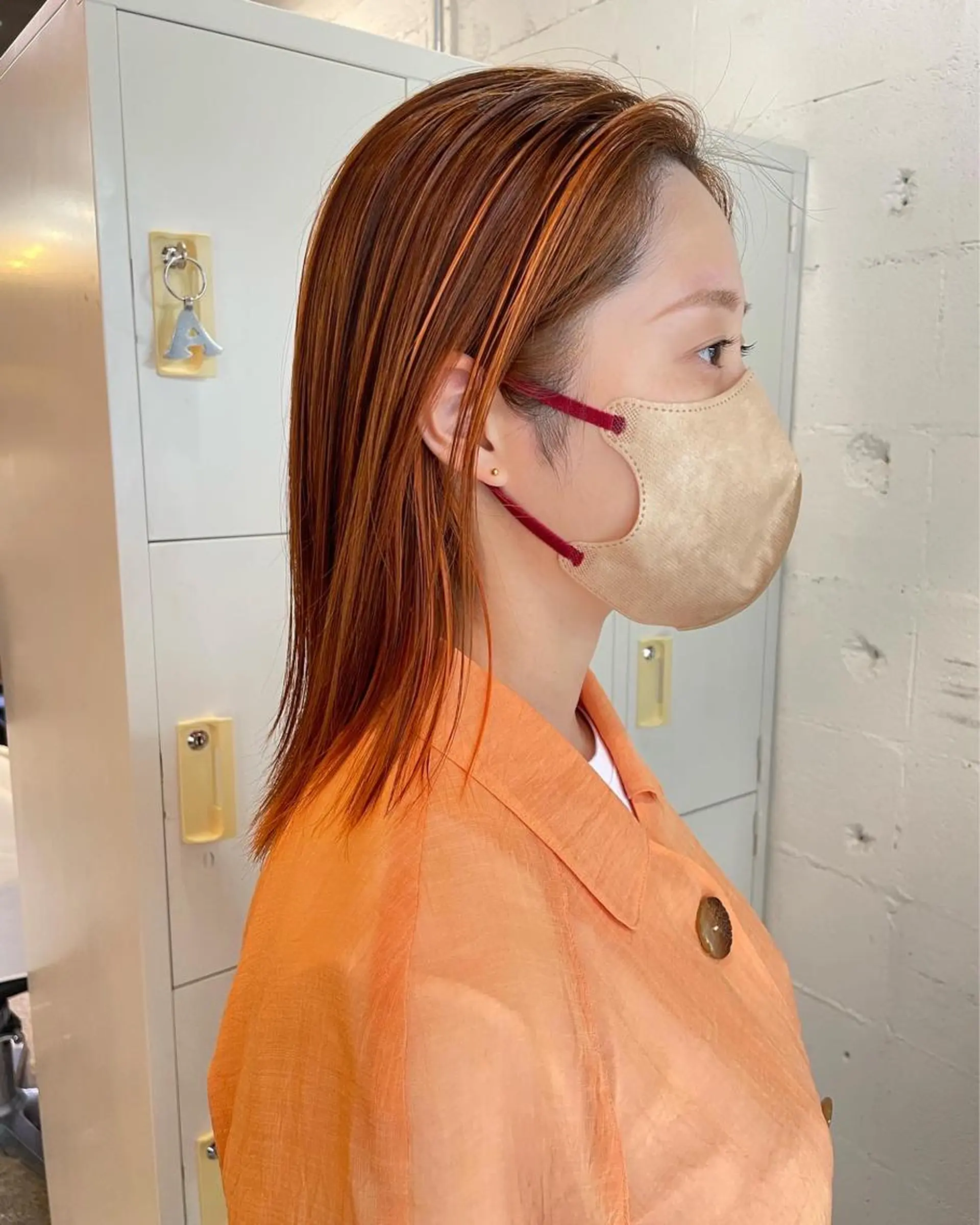 ミディアム カラー ヘアアレンジ satsuki 暖色・ブラウンカラーのヘアスタイル