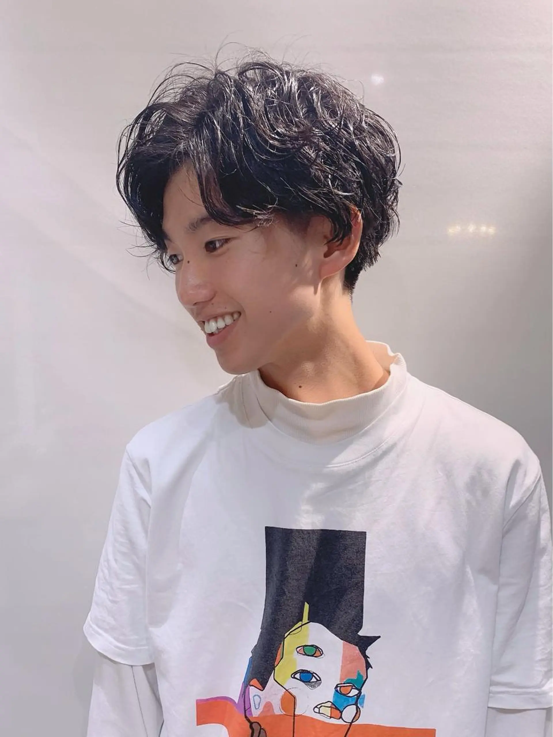 ミディアム パーマ メンズ As hair所属・柔らか垢抜けｶﾗｰと ｶｯﾄ🫧ASUKAのヘアスタイル