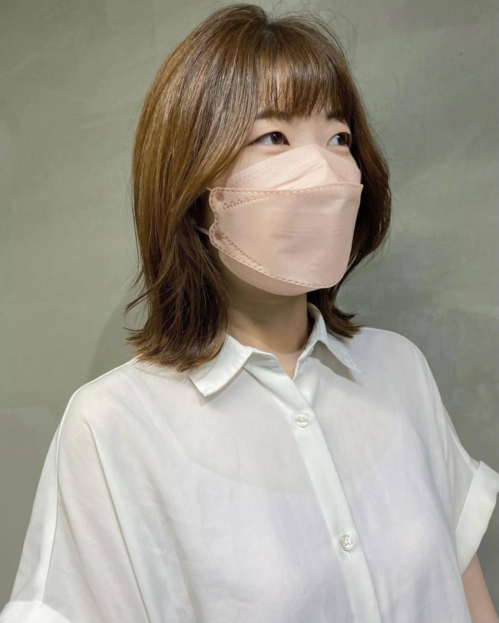 ミディアム カット ヘアカラー トリートメント ヘッドスパ 艶髪/髪質改善/ MONSO山本のヘアスタイル