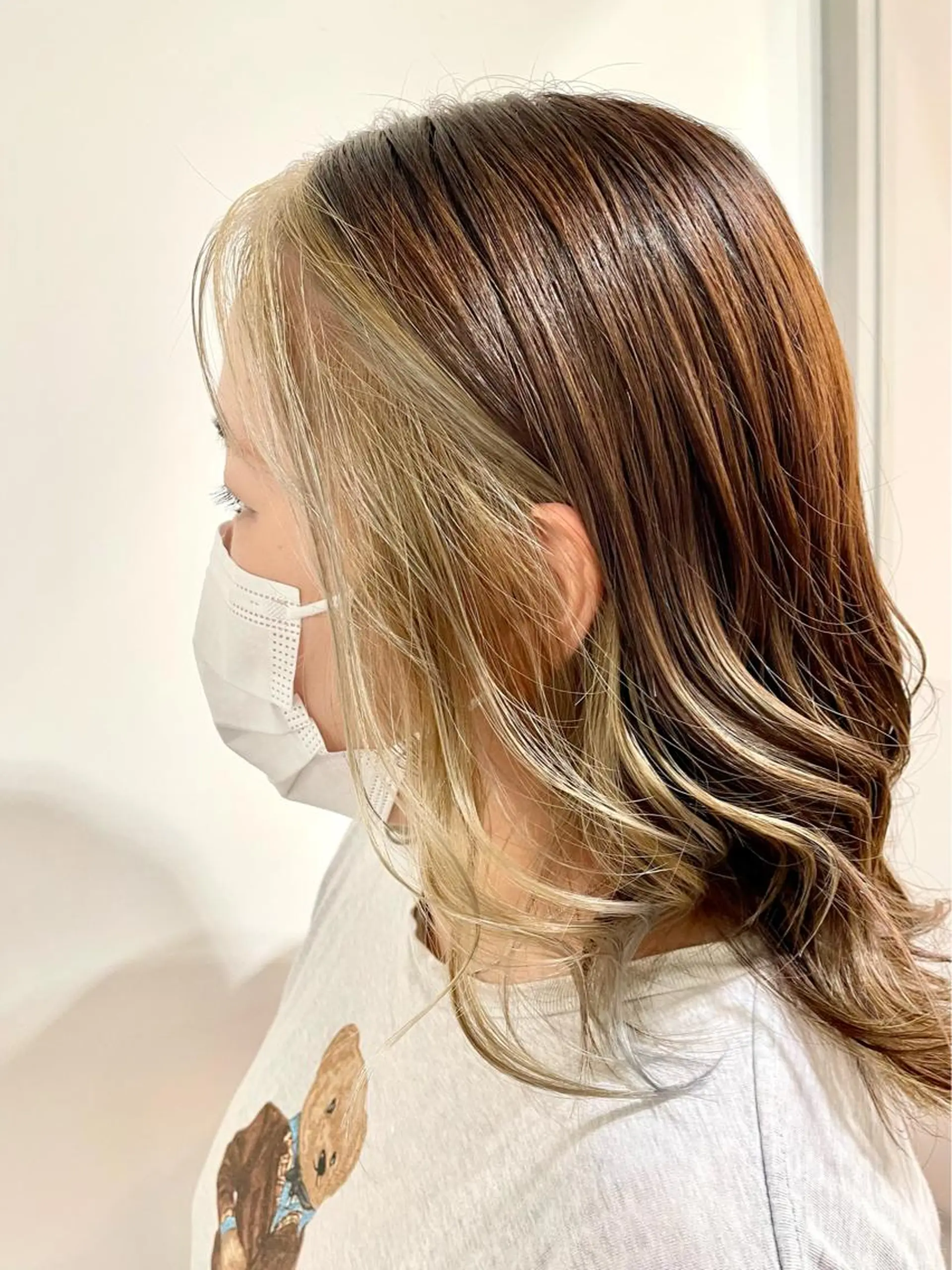 ミディアム カラー サトウ コウキ  メンズのヘアスタイル