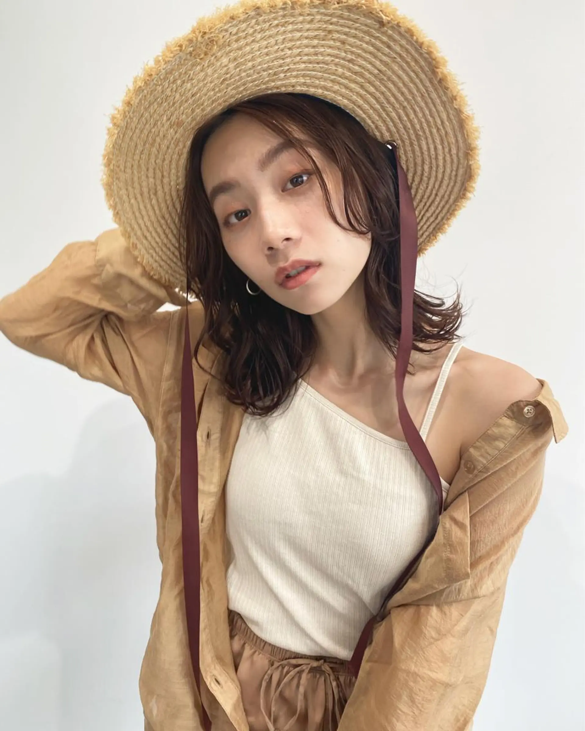 ミディアム カラー カット ヘアカラー トリートメント 柔らかいcolor 🌿harukaのヘアスタイル