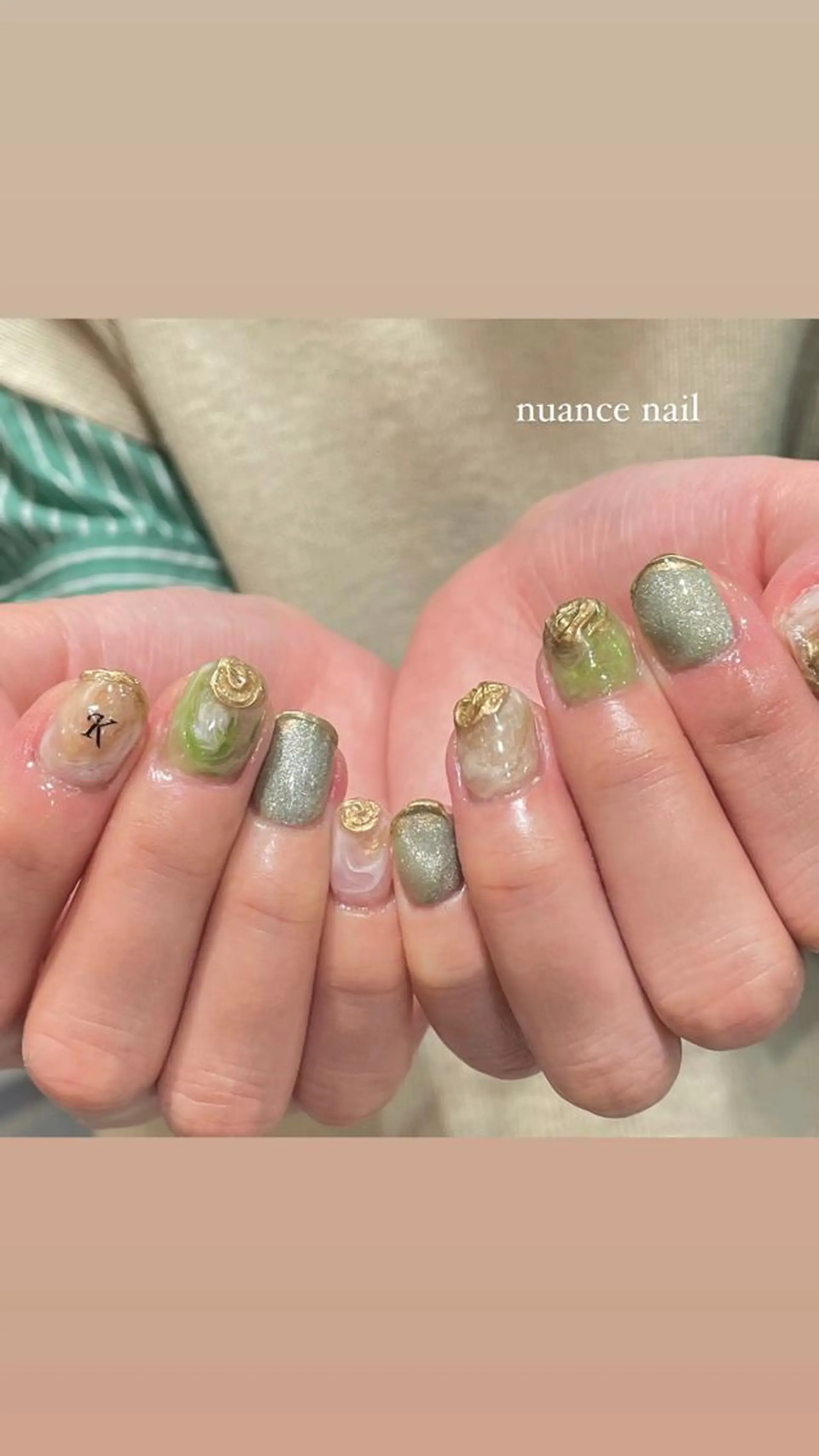 ネイル ハンドネイル 淡色ネイル 🎀moeのネイルデザイン