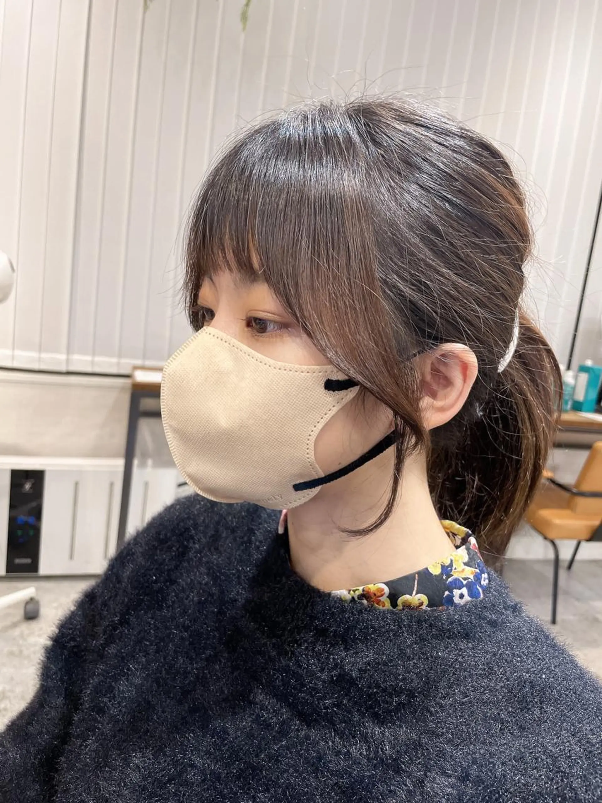 ミディアム 顔周りカット 韓国風ヘア 小顔カット ガレリアエレガンテ栄店所属・ウルフカット/ ハッシュカット/山路のヘアスタイル