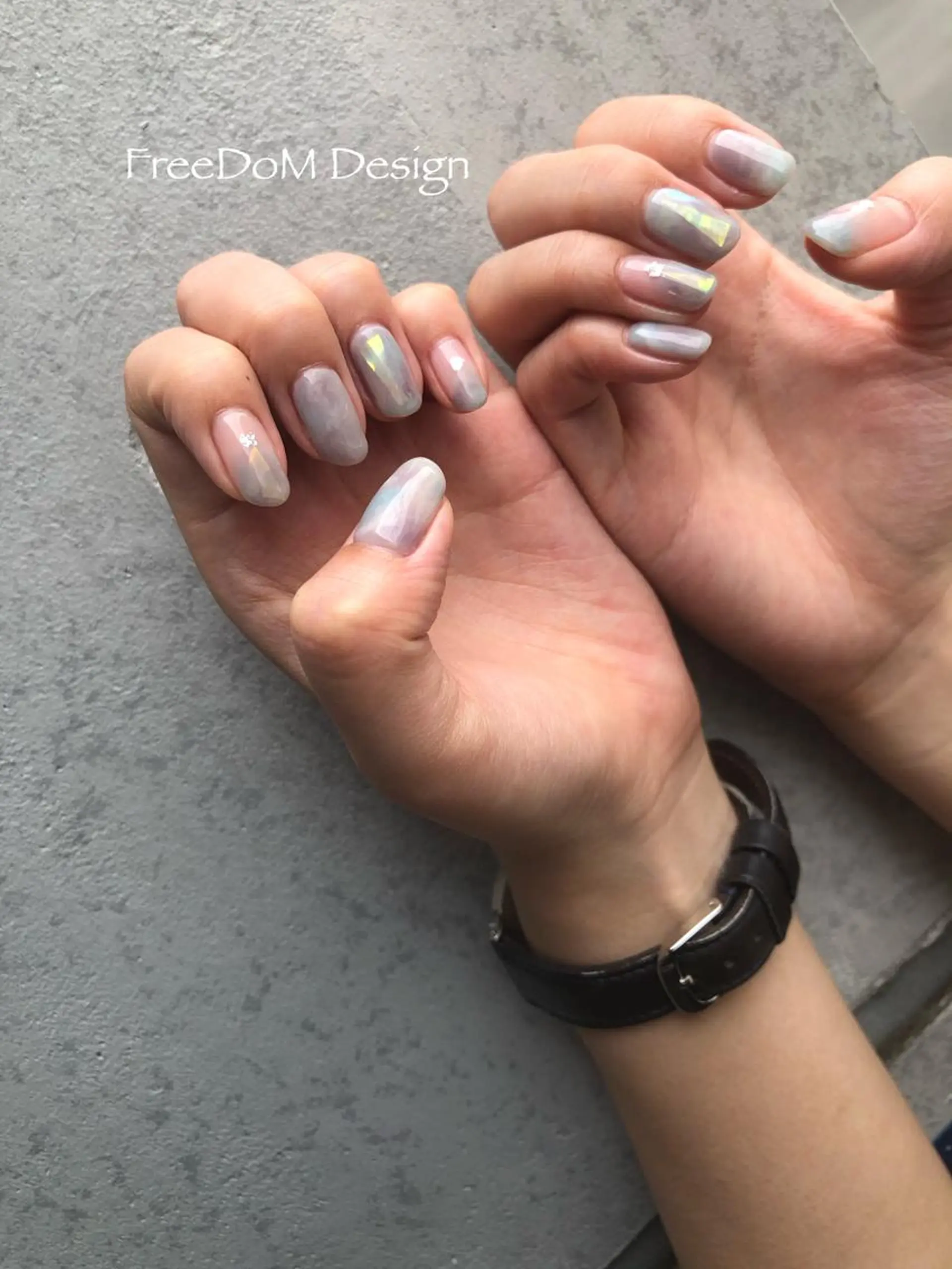 ネイル アートネイル ニュアンスネイル ＦreeDoＭ   Design所属・W KUMIのネイルデザイン