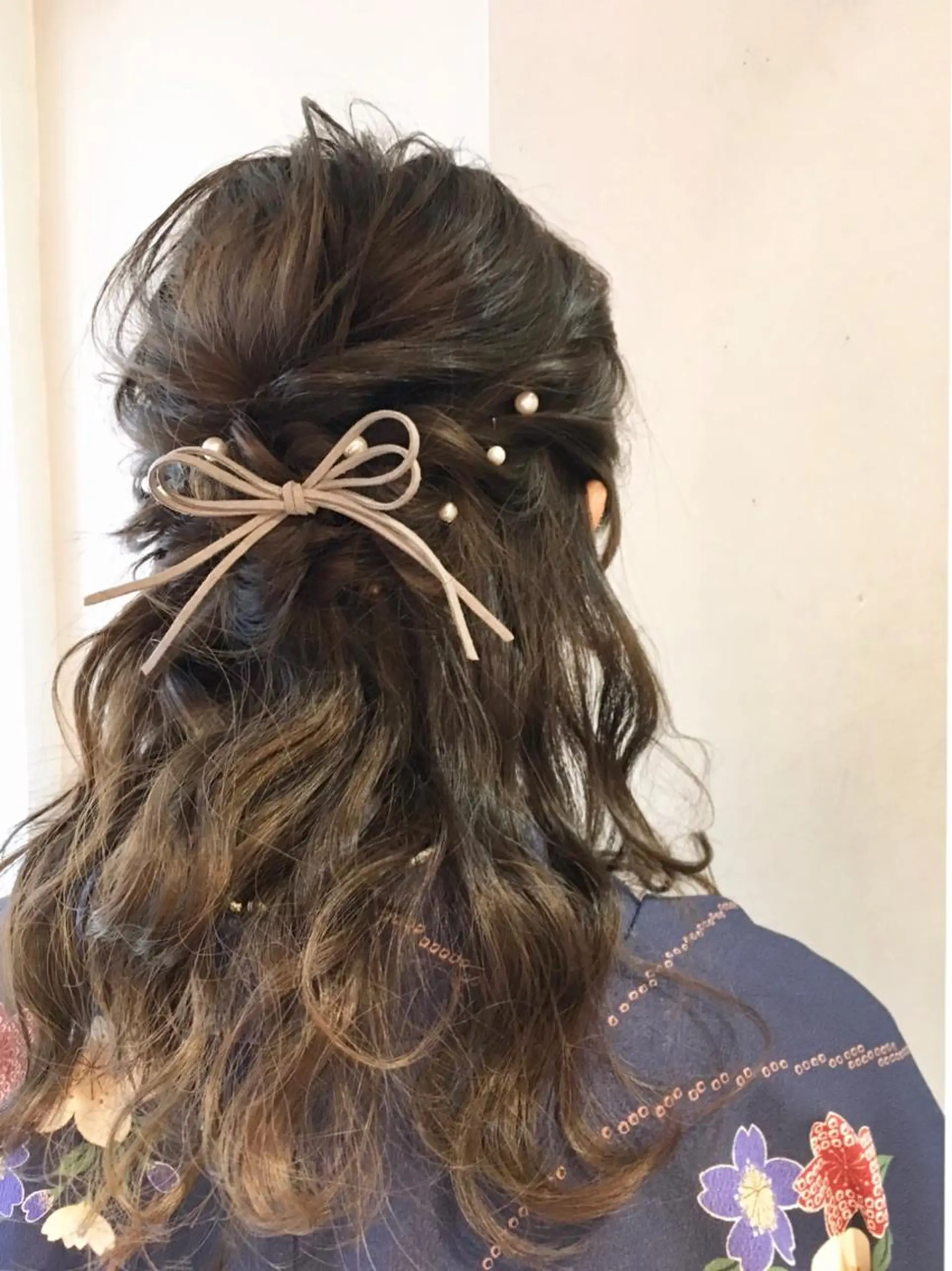 セミロング ヘアアレンジ 結婚式・ブライダル 卒業式のヘアスタイル Neolive Cava 相模大野店所属・sola: neoliveのヘアスタイル