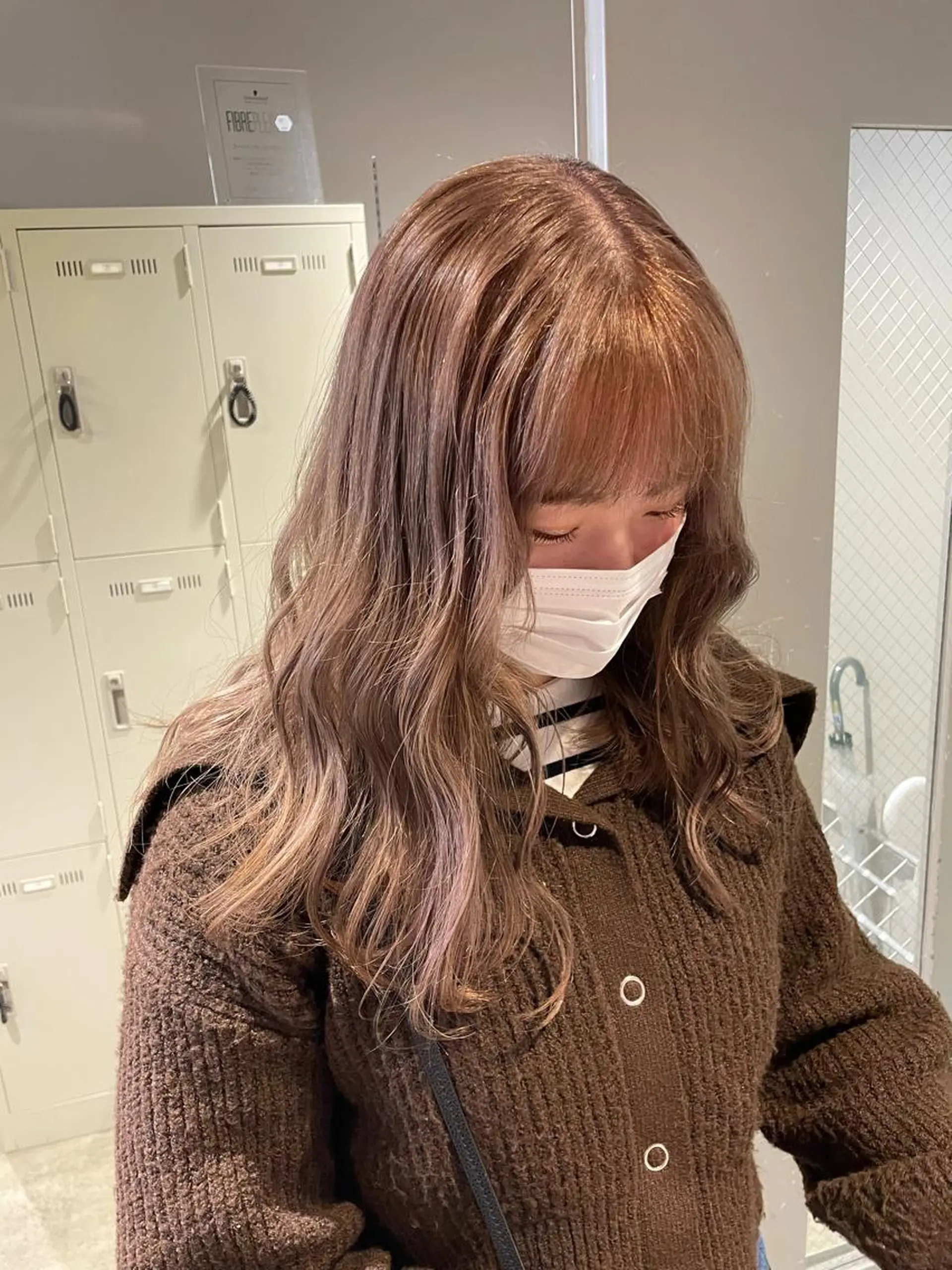 ミディアム カラー 表参道ハッシュカット レイヤー/リノンのヘアスタイル