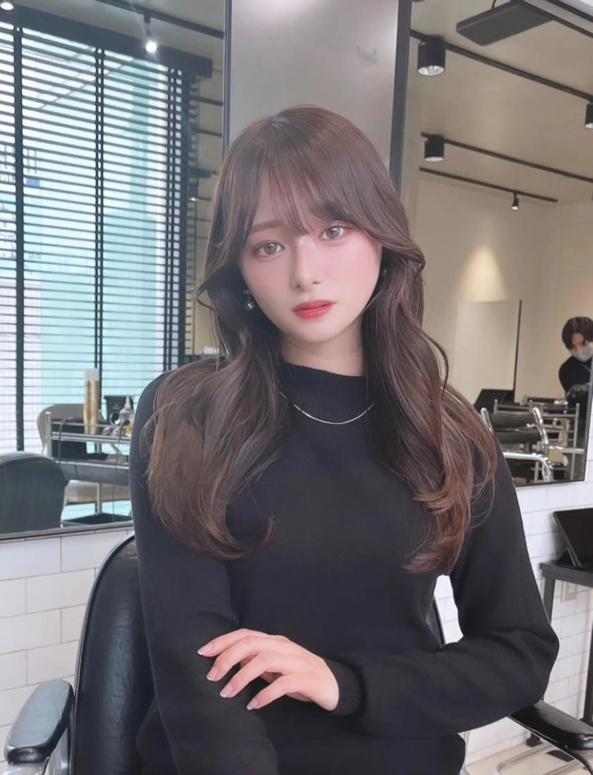 ロング カット ヘアカラー トリートメント 🌫️大人韓国ヘア 🌫️naoyaのヘアスタイル