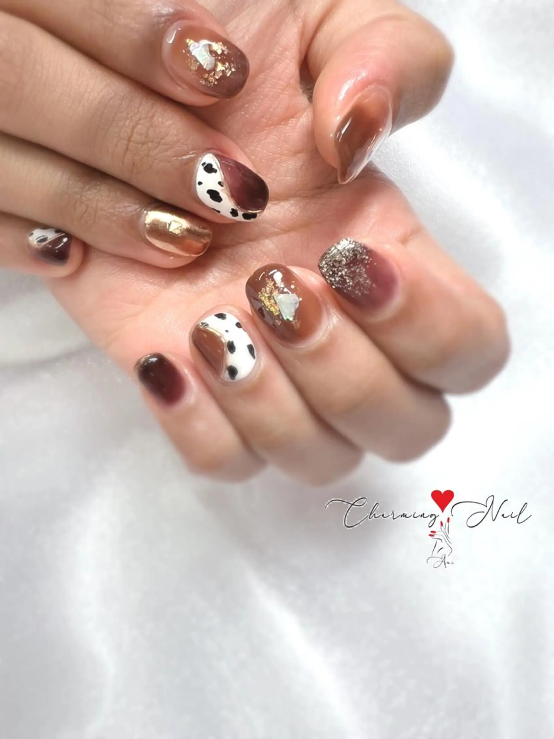 ネイル アニマル柄 ミラーネイル ニュアンスネイル Charming❤️Nail所属・Nailist Amiのその他イメージ