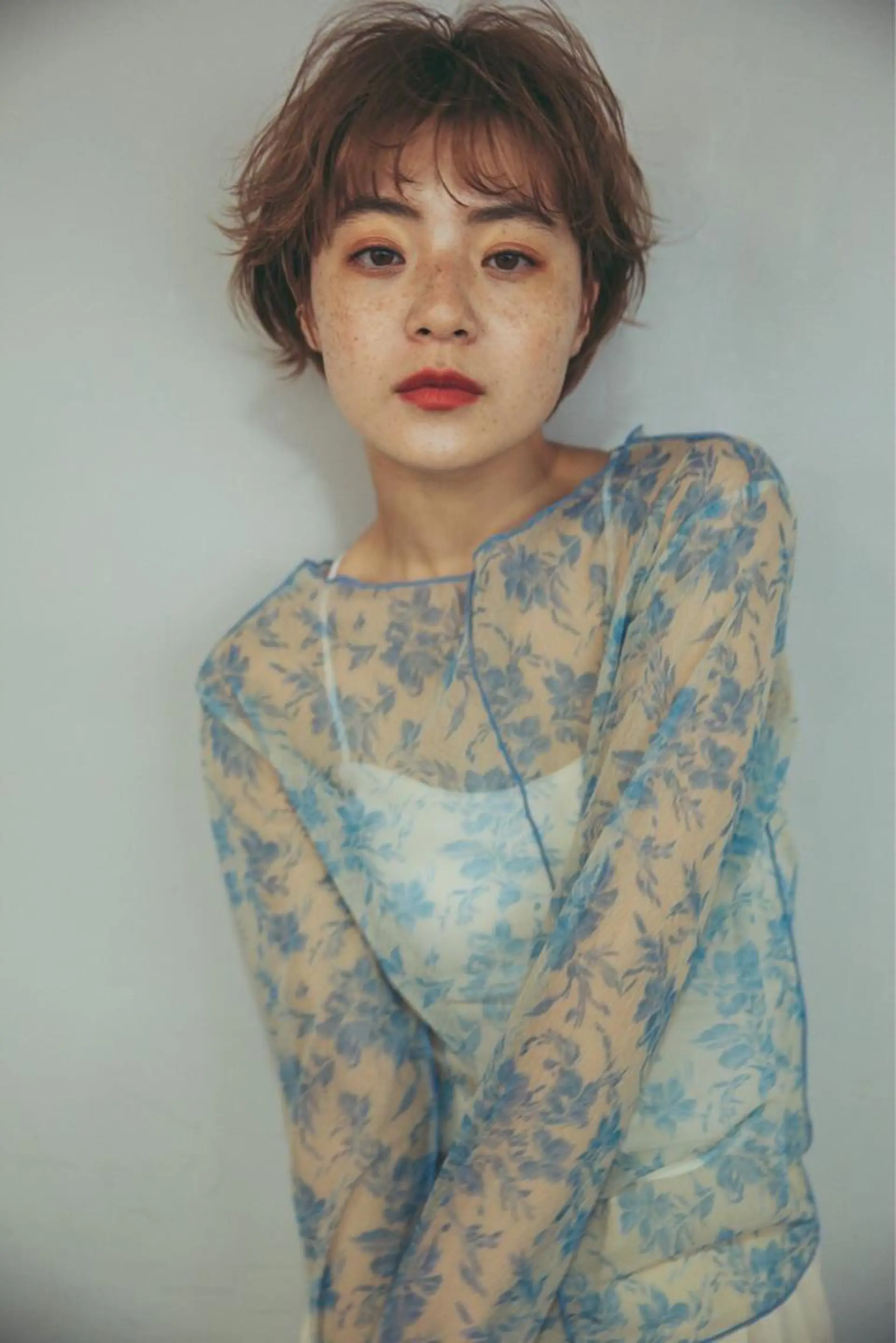 ショート カラー バレイヤージュ ブリーチ ケアブリーチ ダブルカラー イヤリングカラー カット ヘアカラー トリートメント ☀️Luana☀️ 公式/大通のヘアスタイル