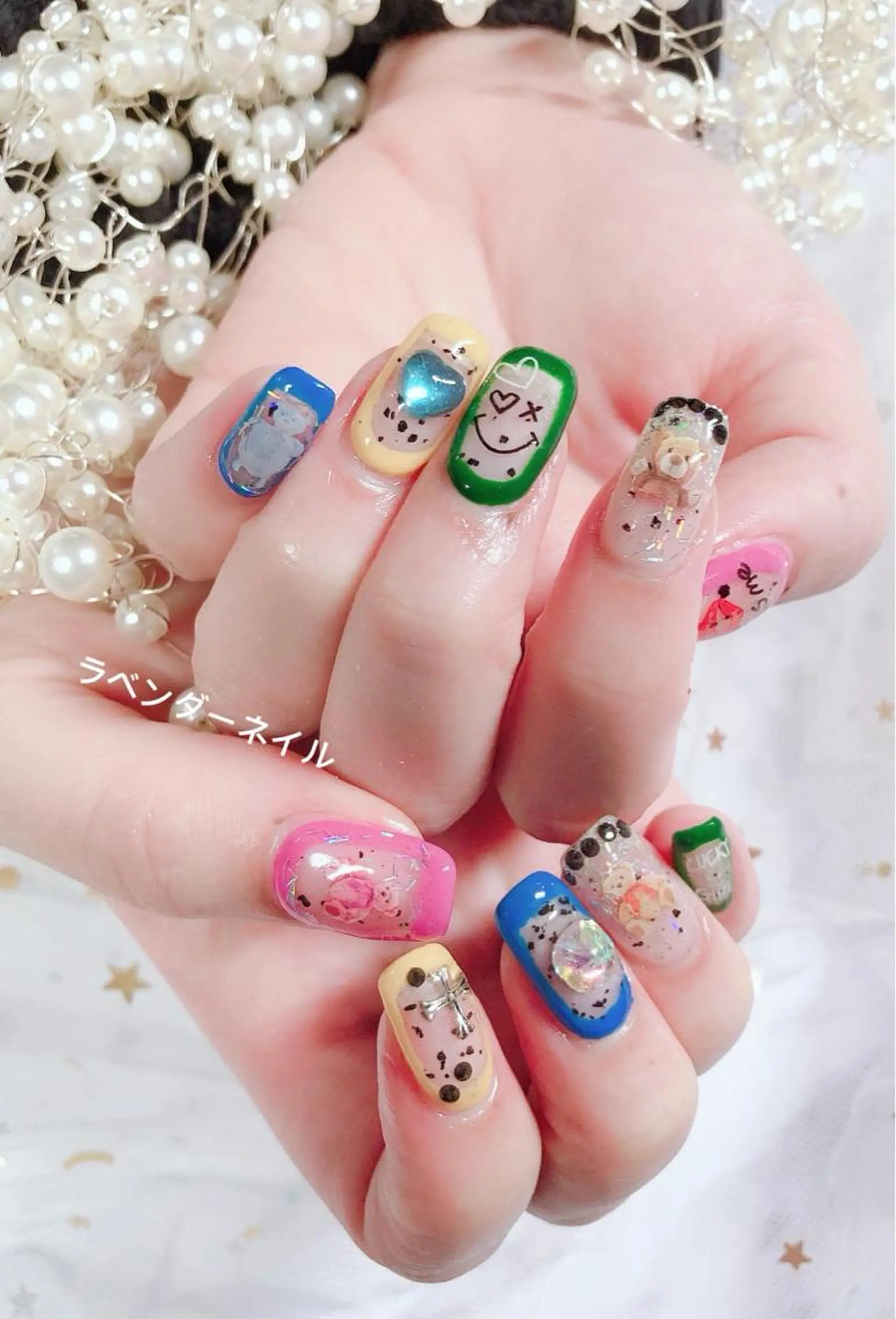 ネイル ラベンダー💖日暮里 ルル💖ネイルのネイルデザイン