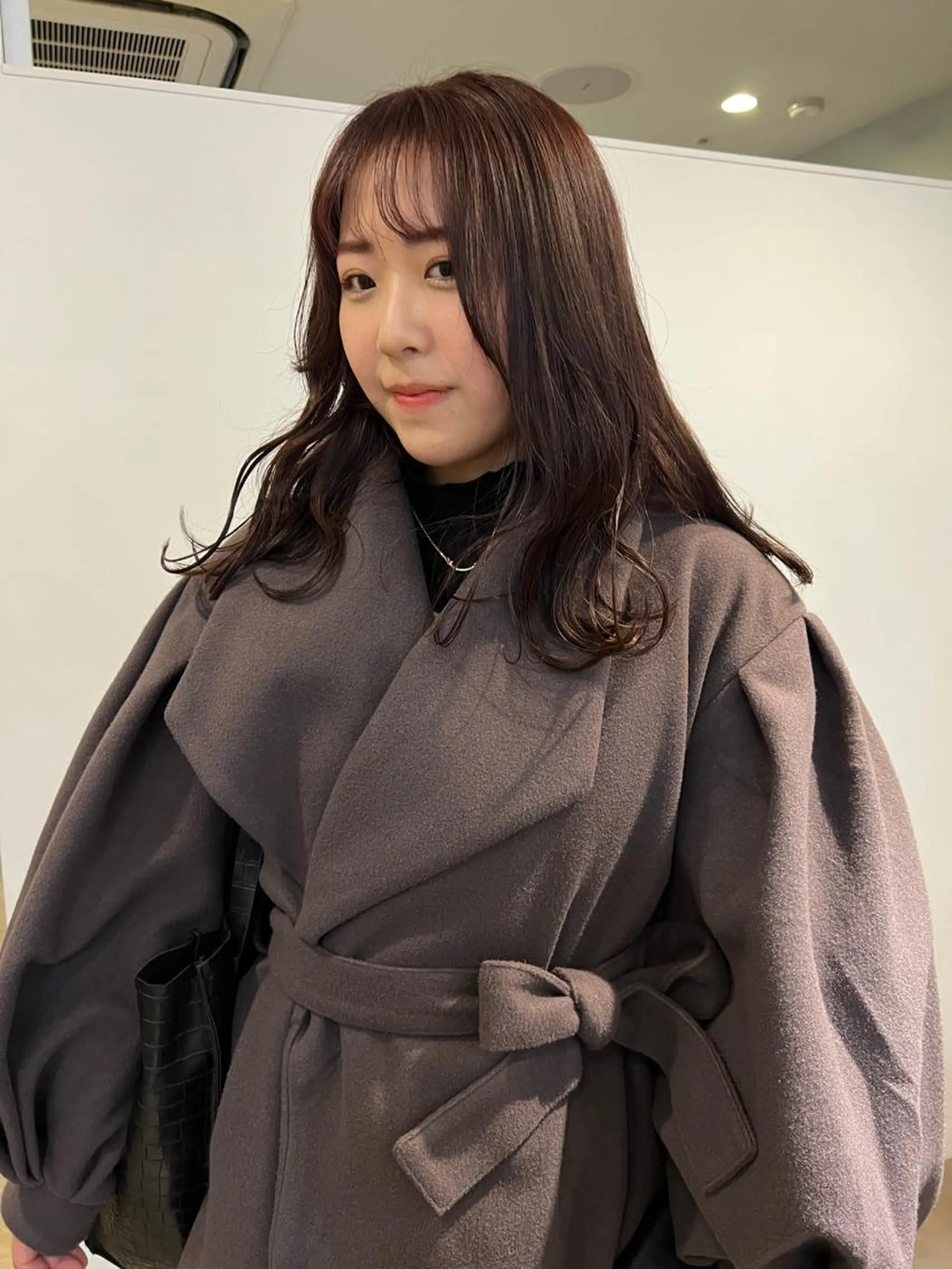 セミロング カラー レイヤーカット ボブパーマNo.1のヘアスタイル