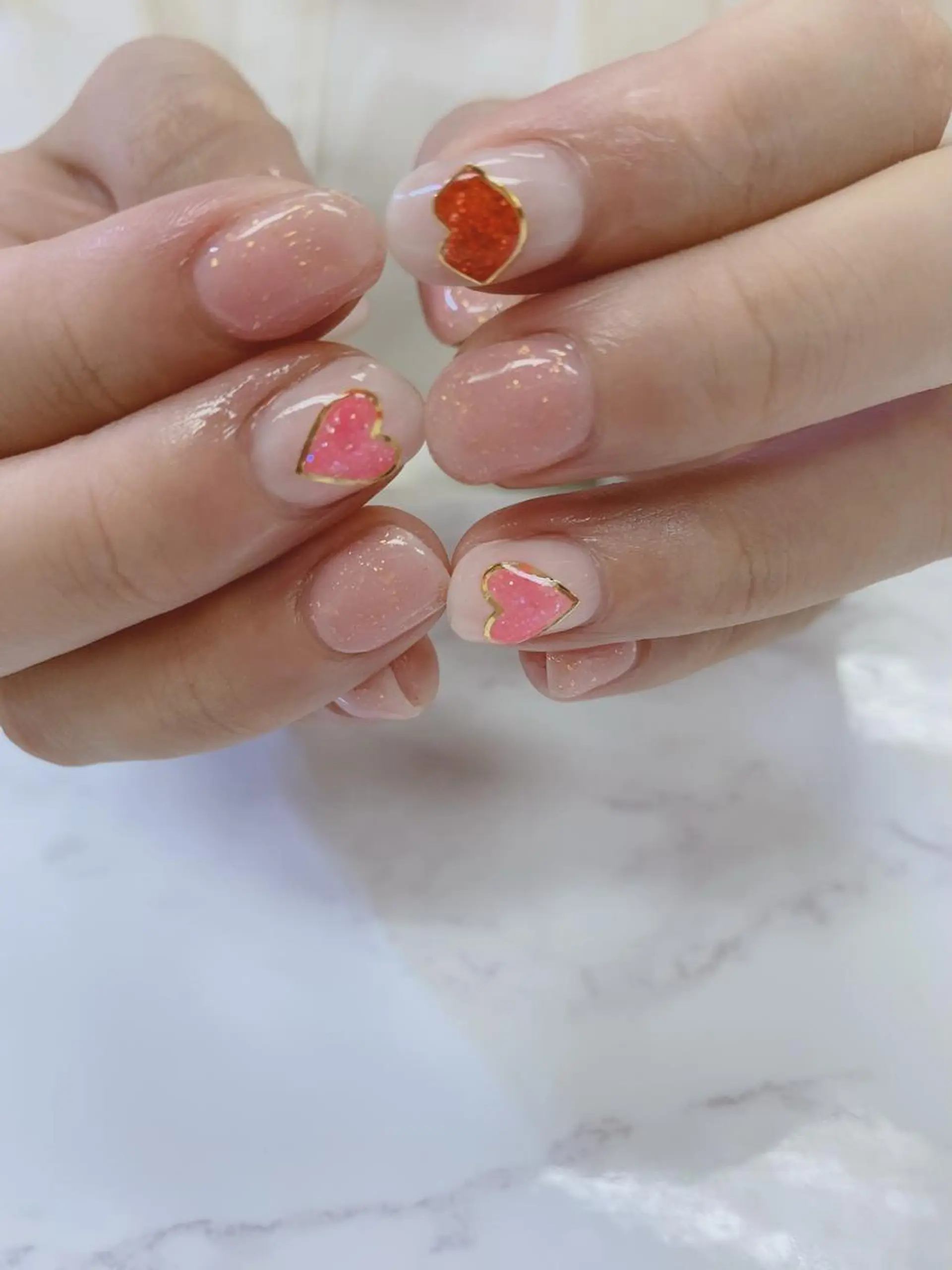 ショート ハンドネイル JNA認定講師🌸 RIEのネイルデザイン