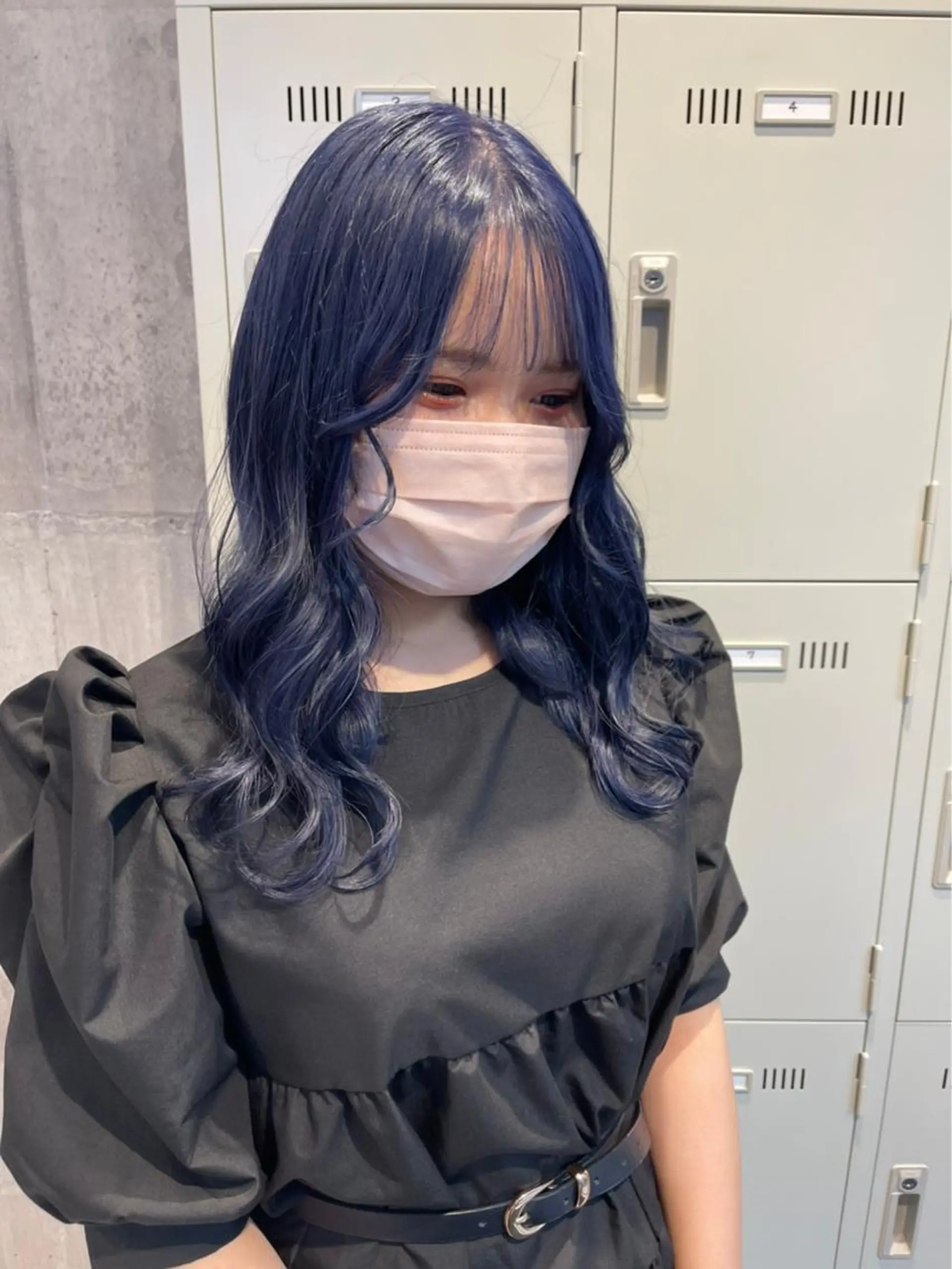 セミロング カラー アッシュ アッシュグレー アッシュグレージュ バレイヤージュ ミストバング カット ヘアカラー トリートメント 韓国ヘア特化💍 tiam💍ブリーチのヘアスタイル