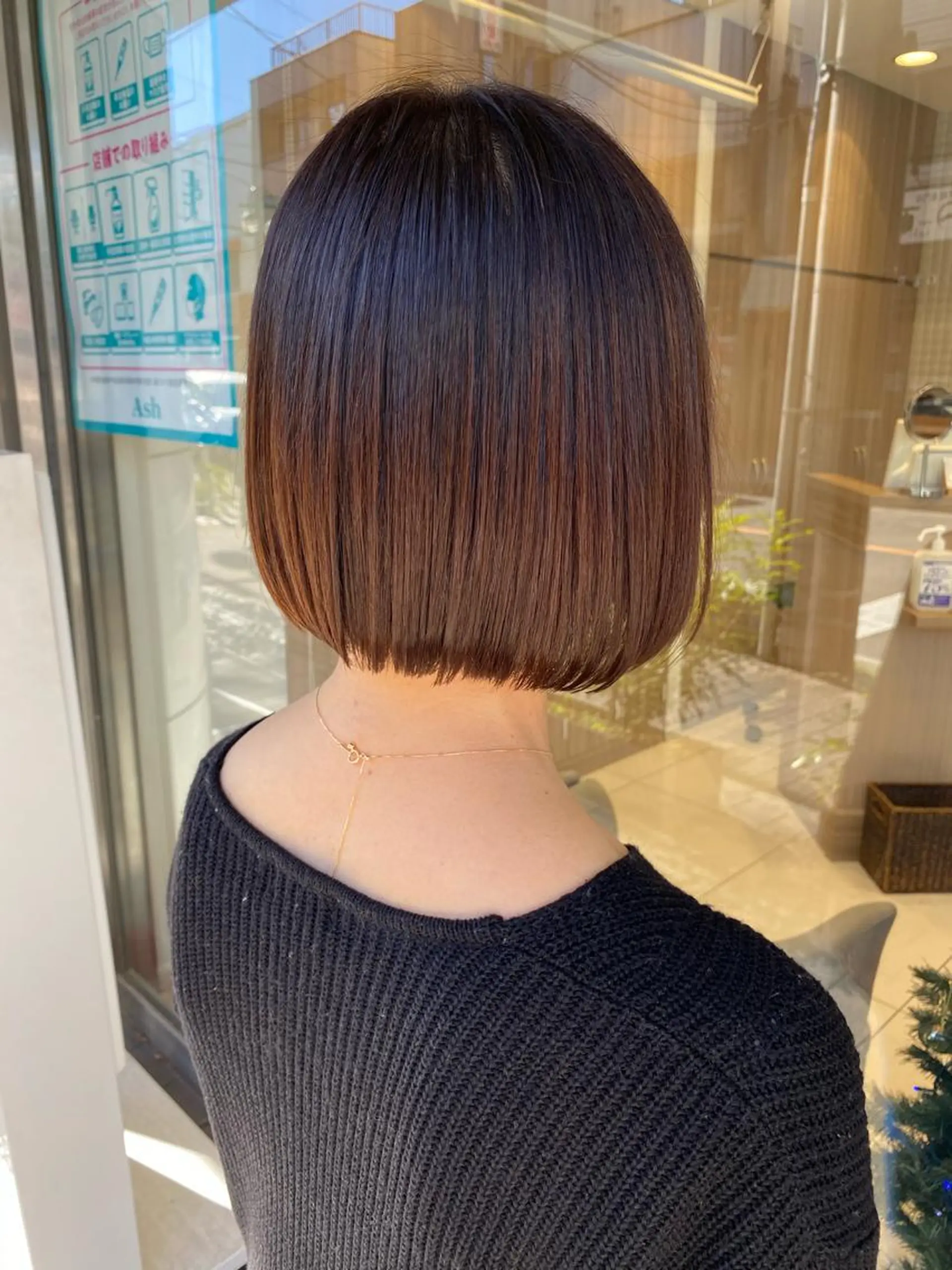 ショート パーマ ボブ 縮毛矯正 寺内 紳悟のヘアスタイル